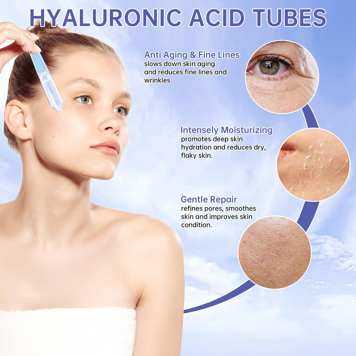 60 Pcs 5 Hyaluronic Acid Serum Ultra Hydrating Vials - mopayzer Official Imagery - 6