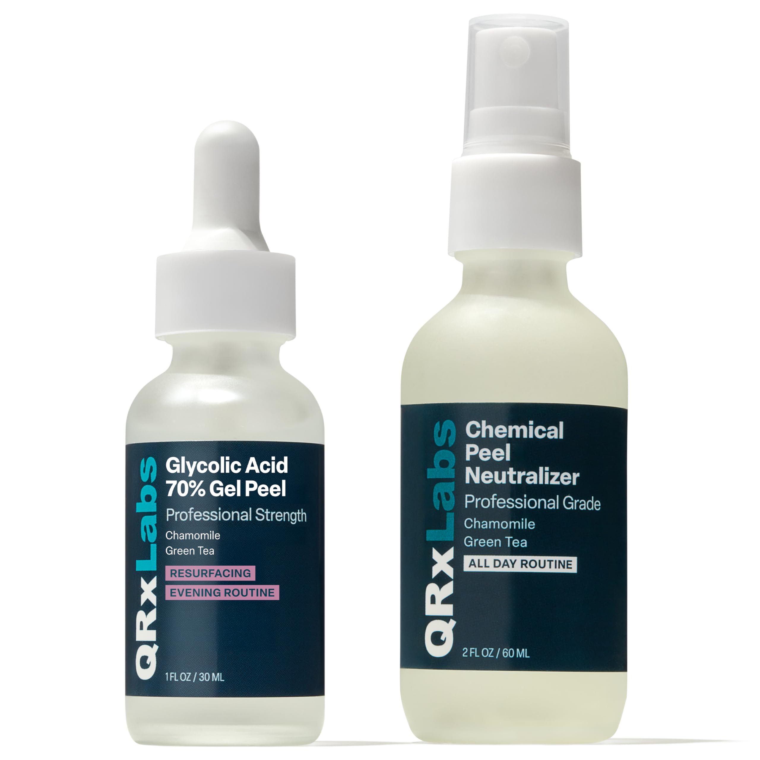 QRxLabs 70 Glycolic Acid Gel Peel Neutralizer Set - QRxLabs Official Imagery - 2