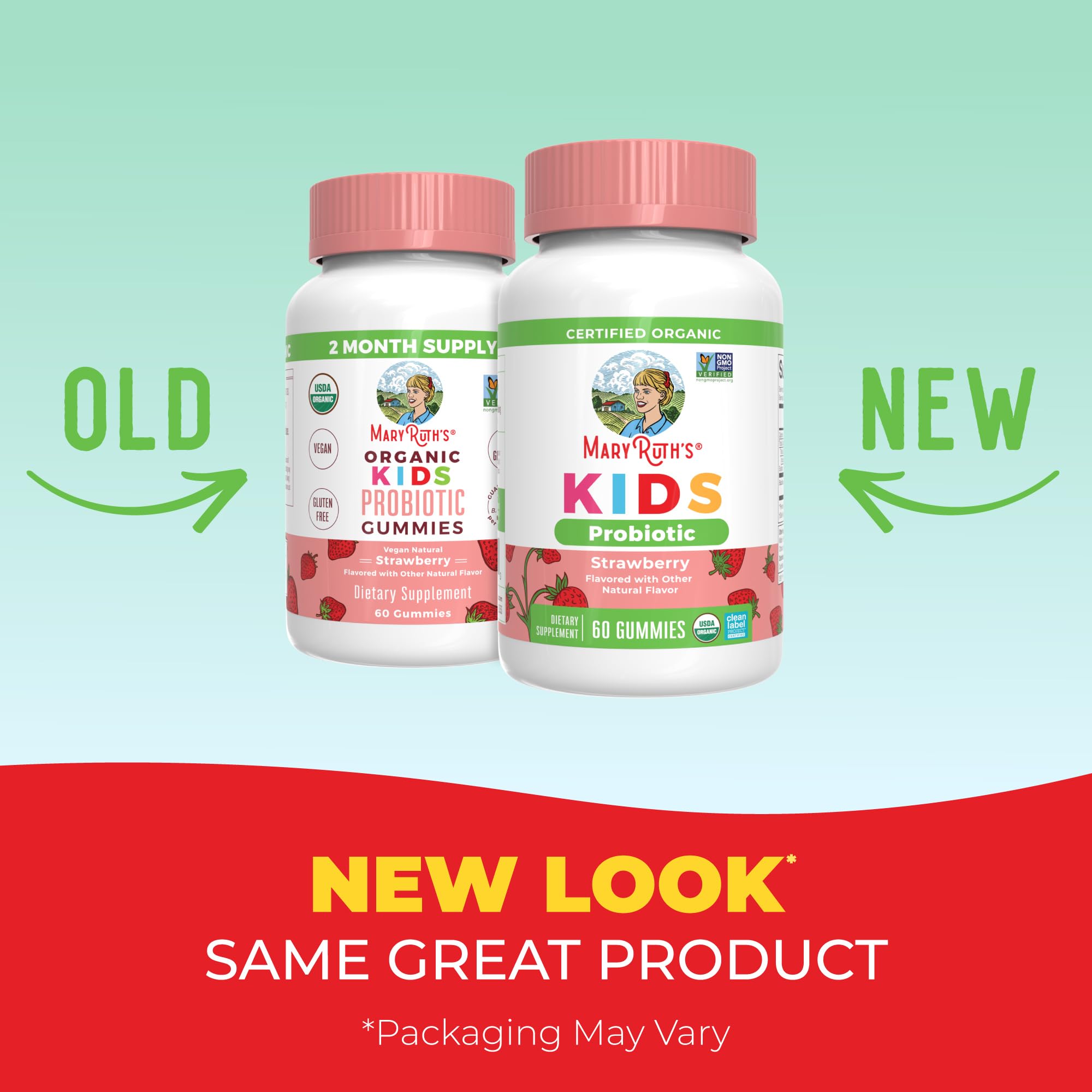 MaryRuth Organics Kids Probiotic Gummies, 60ct