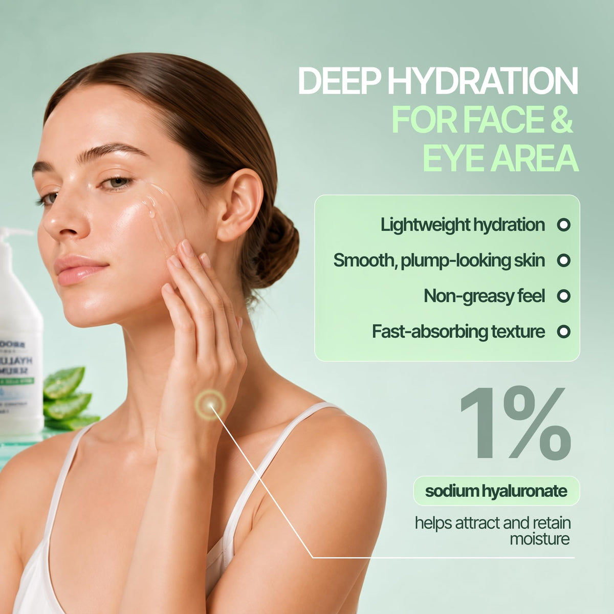 Hyaluronic Acid Serum 1 Gallon With Aloe and Vitamin B5 - Brooksie Naturals Official Imagery - 4