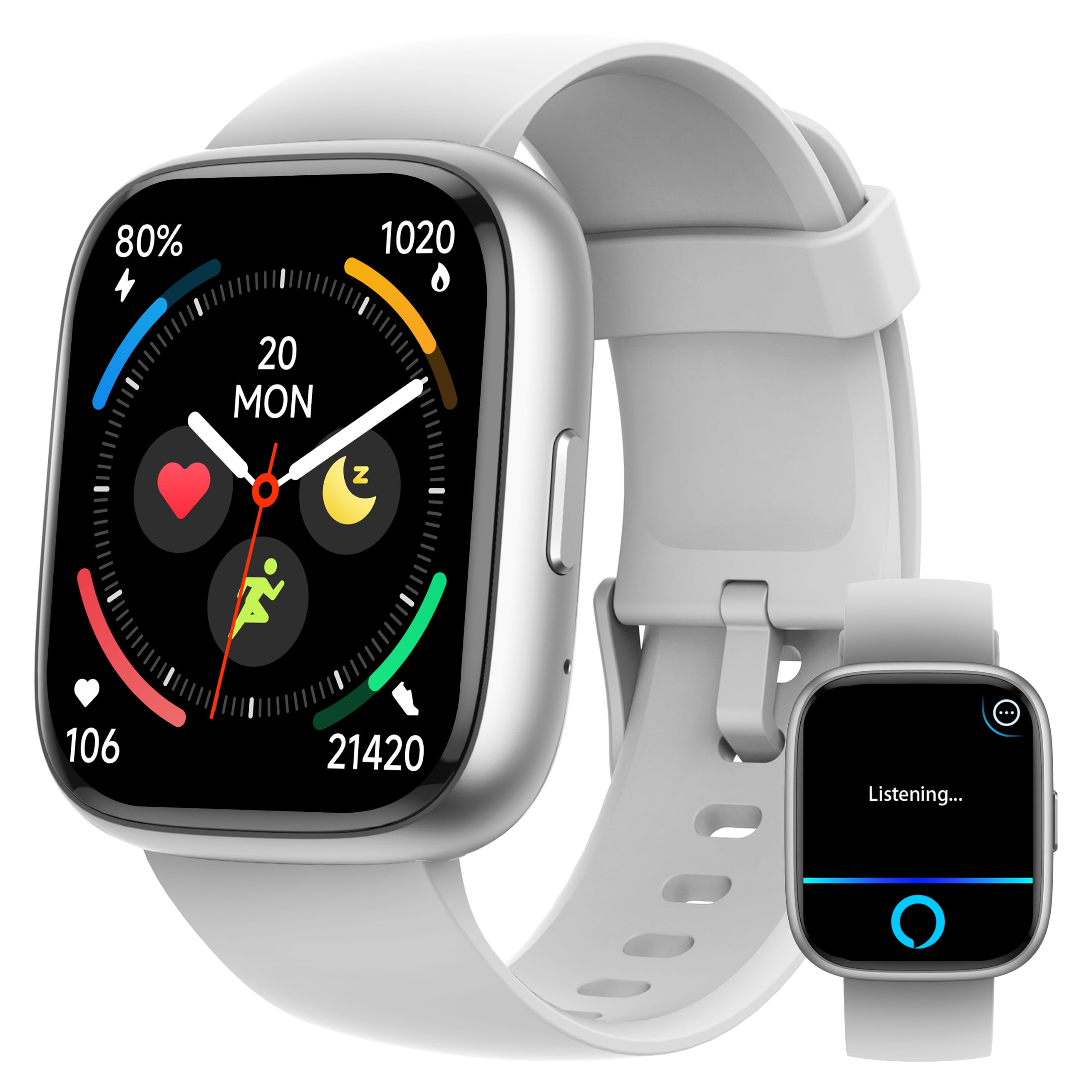 LODIMEKE Smart Watch, Alexa Built-in, Answer/Make Calls 44mm Smartwatc - View 8