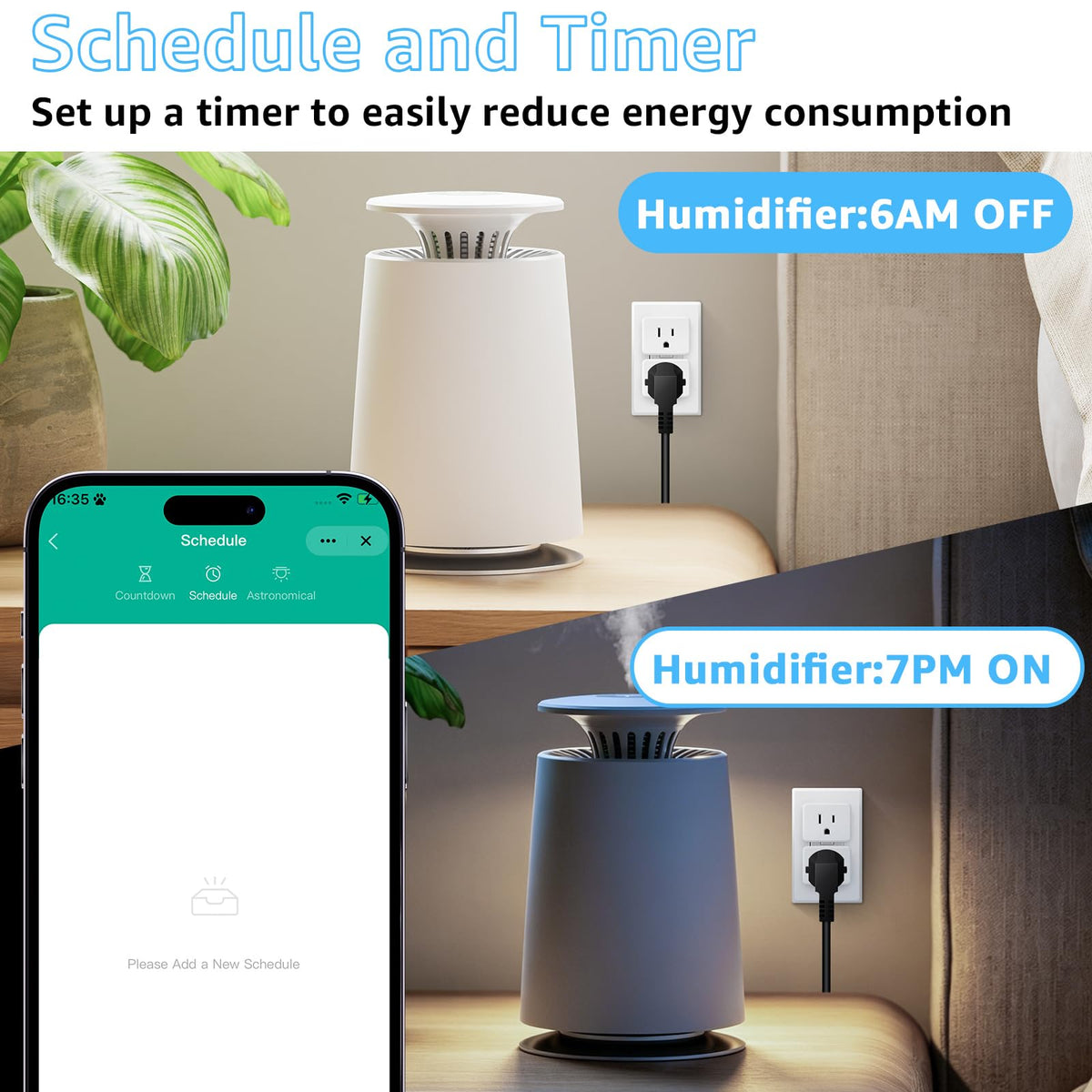 Greencycle WiFi Plug with Switch 2 Sets App Voice Wireless - greencycle Official Imagery - 7