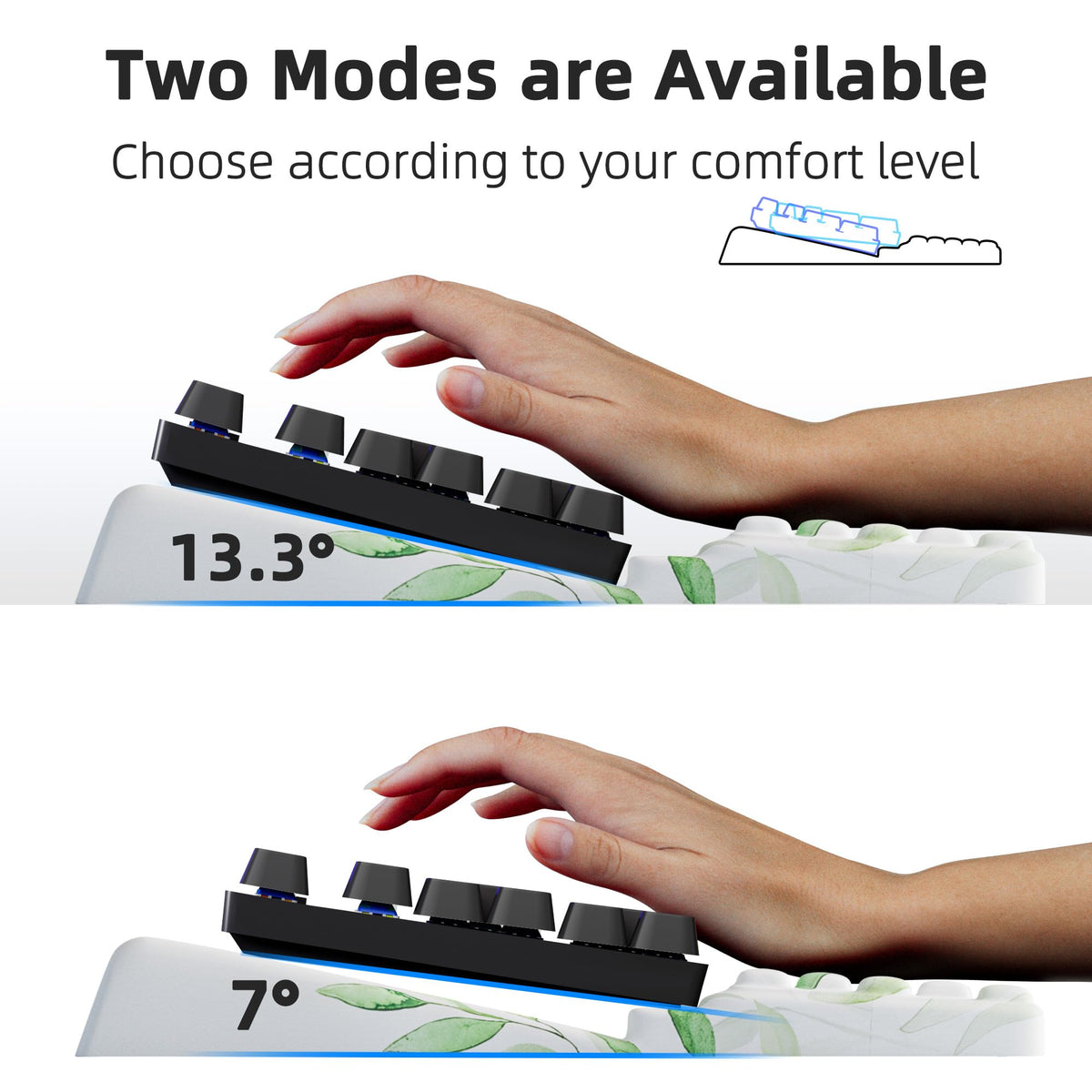 Ospelelf Keyboard Wrist Rest Pad Comfy Ergonomic Keyboard - Ospelelf Official Imagery - 5