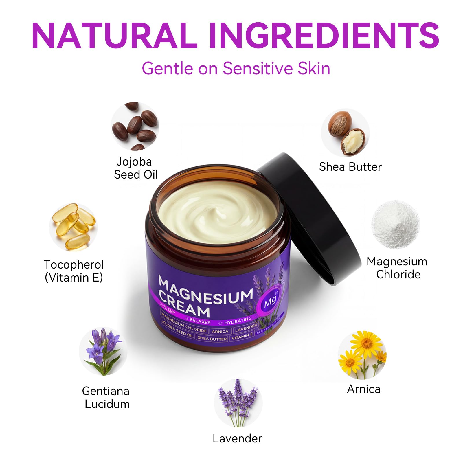 XILRVON Magnesium Cream – Arnica & Lavender Sleep & Muscle Relief
