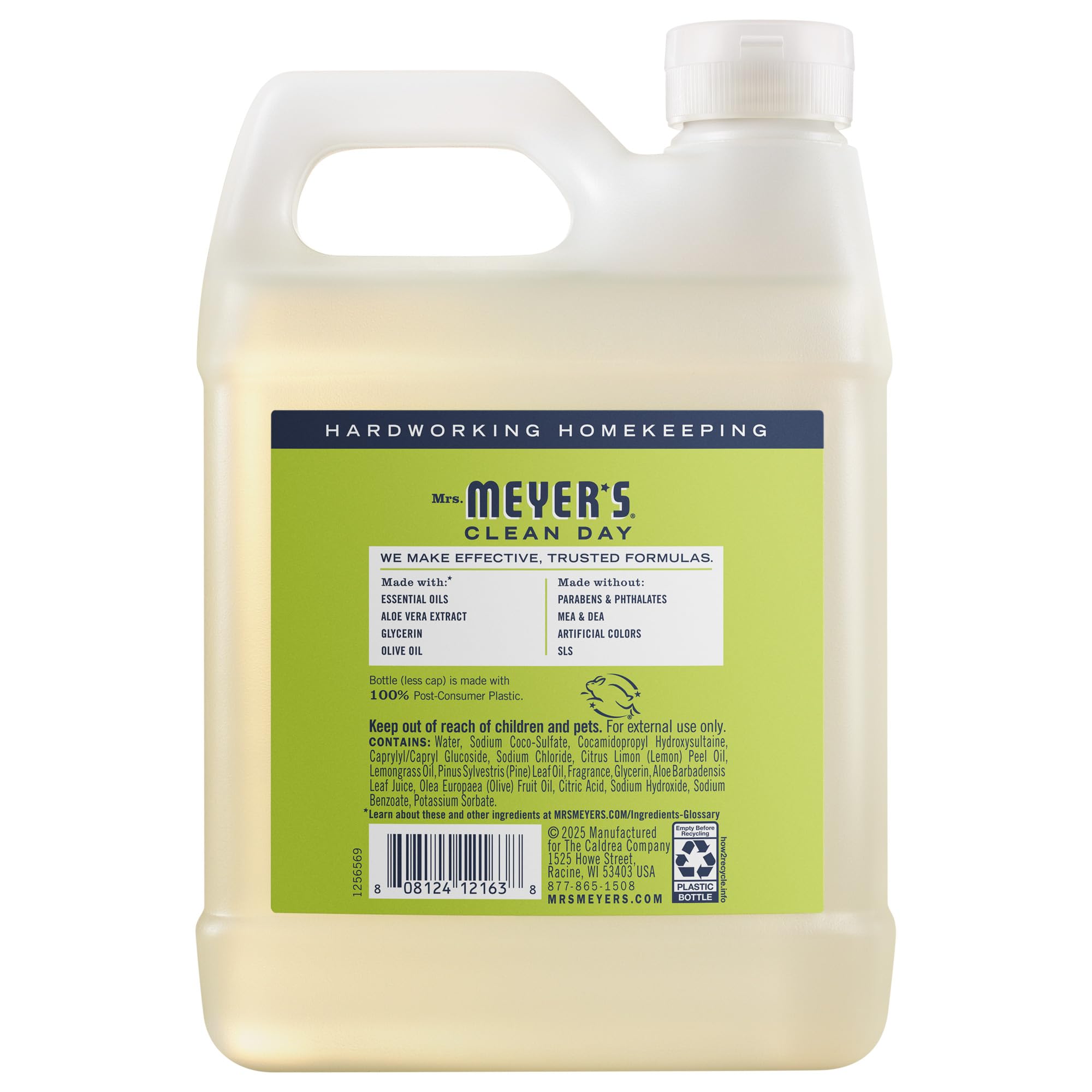 Mrs. Meyer's Clean Day, Hand Soap Refill, Lemon Verbena Scent,... - Elefair Tech Official Product View 3