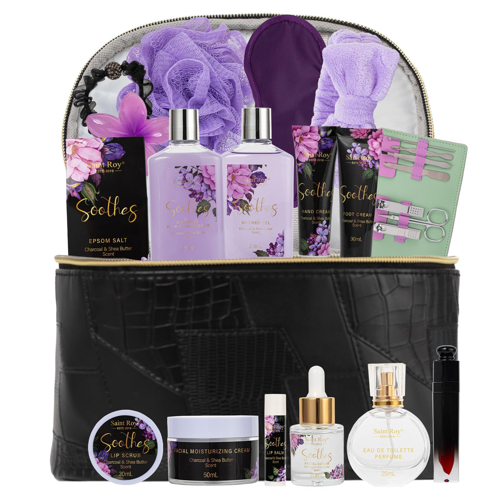 Spa Bath &amp; Body Gifts for Women, Jasmine Peony Spa Gift - Saint Roy