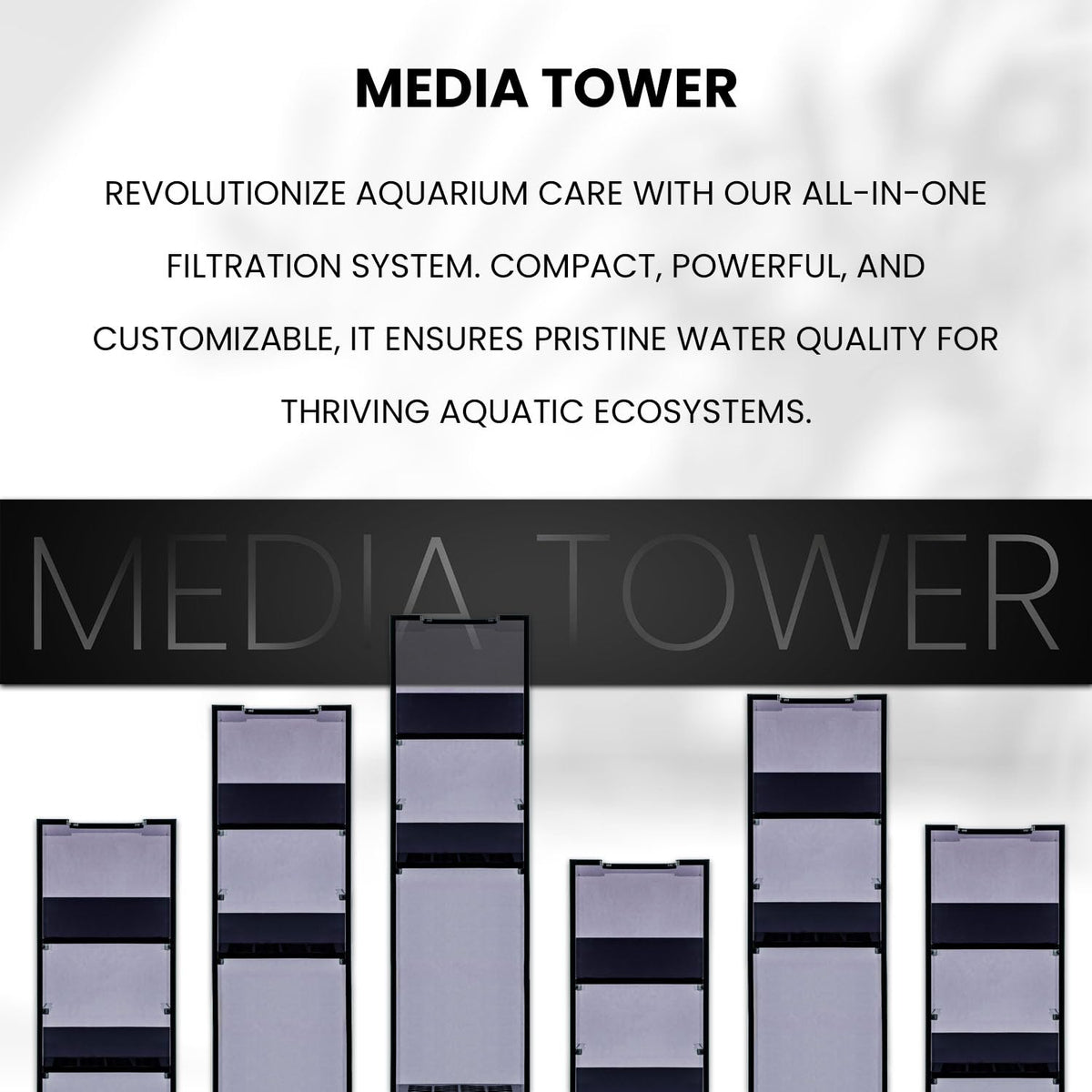 Ultum Nature Systems Dual Rimless Aquarium Media Tower - Ultum Nature Systems Official Imagery - 3