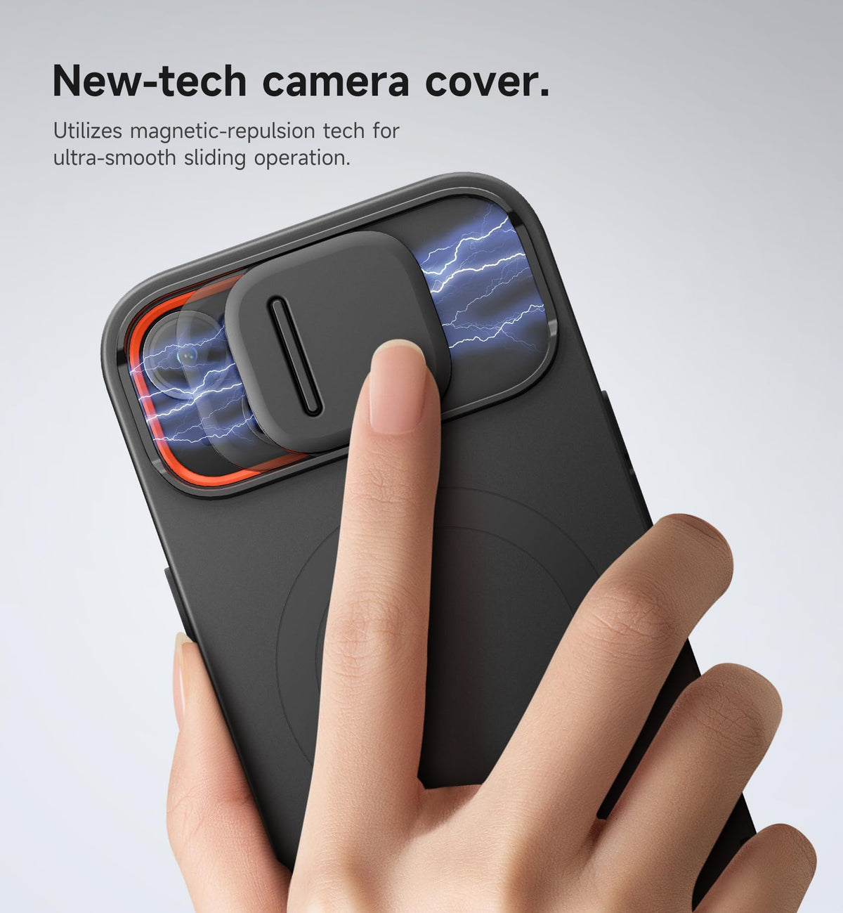 SURITCH for iPhone 13 14 Case with Magnetic Camera Slide - SURITCH Official Imagery - 5