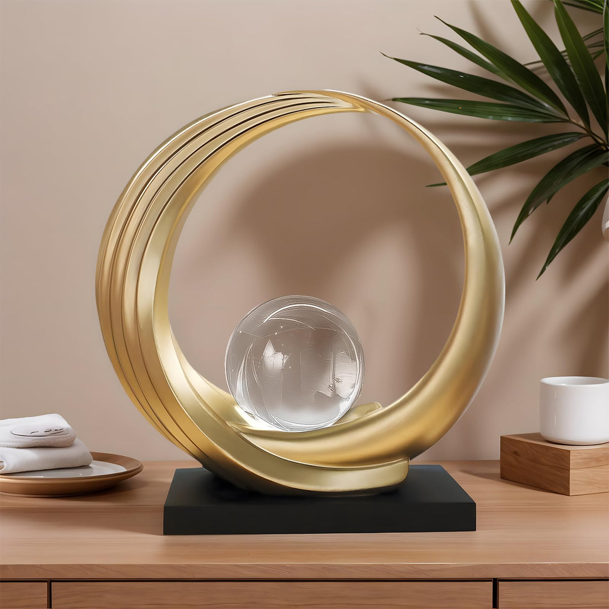 Dosker Modern Abstract Stripe Golden Shelf Decor Statues - Dosker Official Imagery - 8