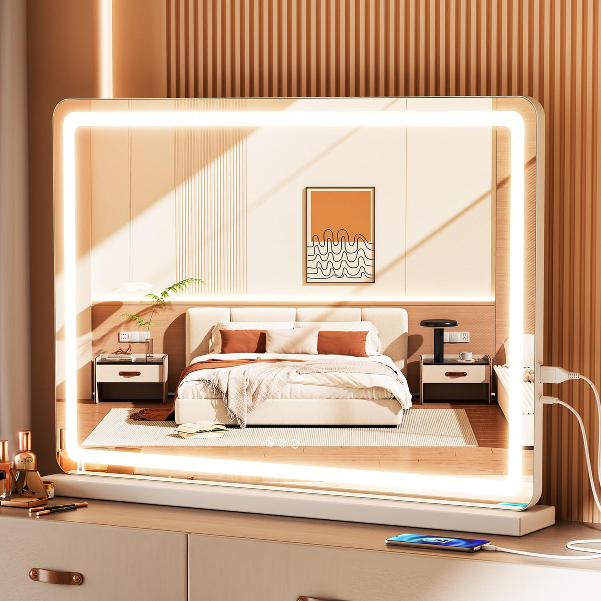 Sweetcrispy 22 x32 LED Vanity Mirror with Lights Extra Large - Sweetcrispy Official Imagery - 1