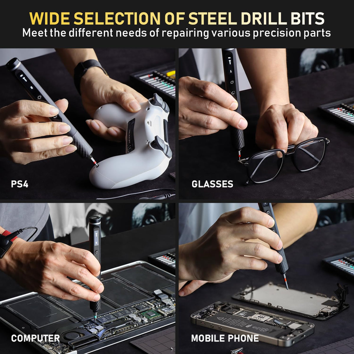 ZOE Precision Electric Screwdriver Set with LED Light 5 - ZOE Official Imagery - 6