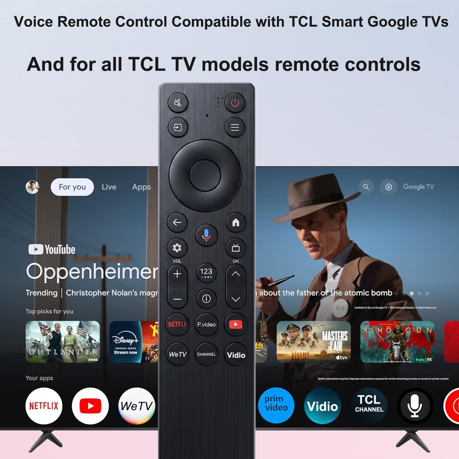 VEPRAG New Voice Remote Control for TCL TV Remote,for TCL Google - VEPRAG Official Product View 6