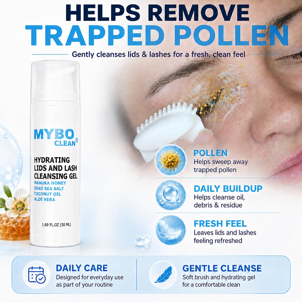 Mybo Clean Eyelid Cleansing Brush for Sensitive Skin - Myboclean Official Imagery - 4