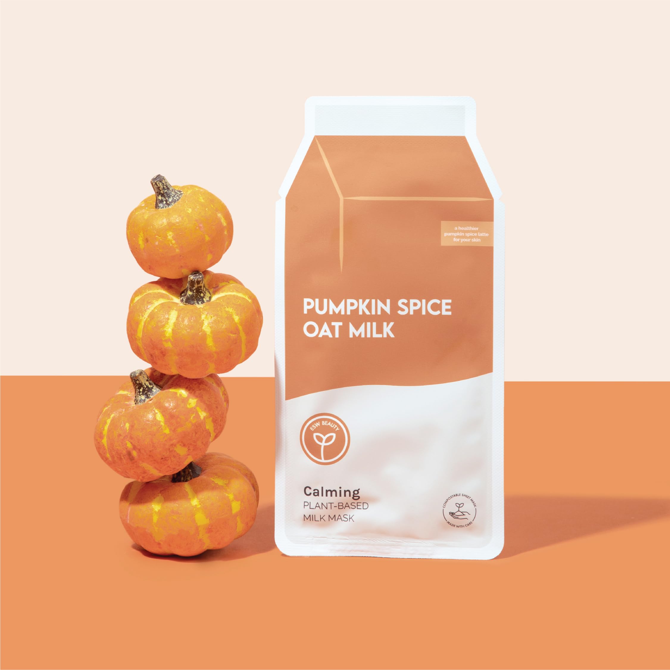 ESW Beauty Pumpkin Spice Oat Milk Face Mask, Korean Skin Care, 1 - ESW Beauty