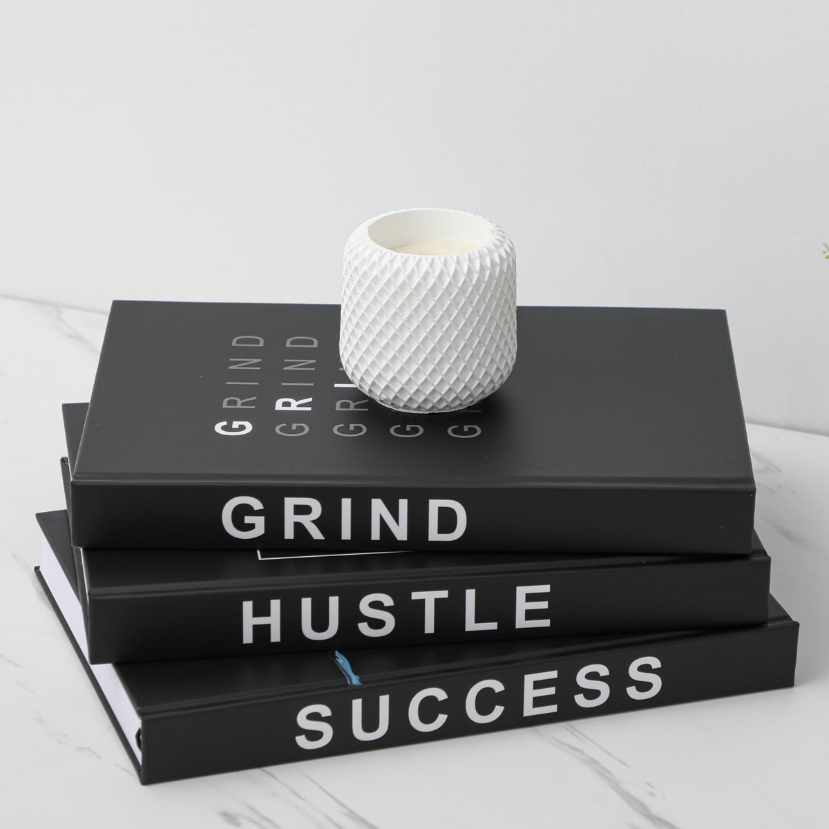 Hardcover Grind Hustle Success Book Decorative Books for - TenXVI Designs Official Imagery - 6