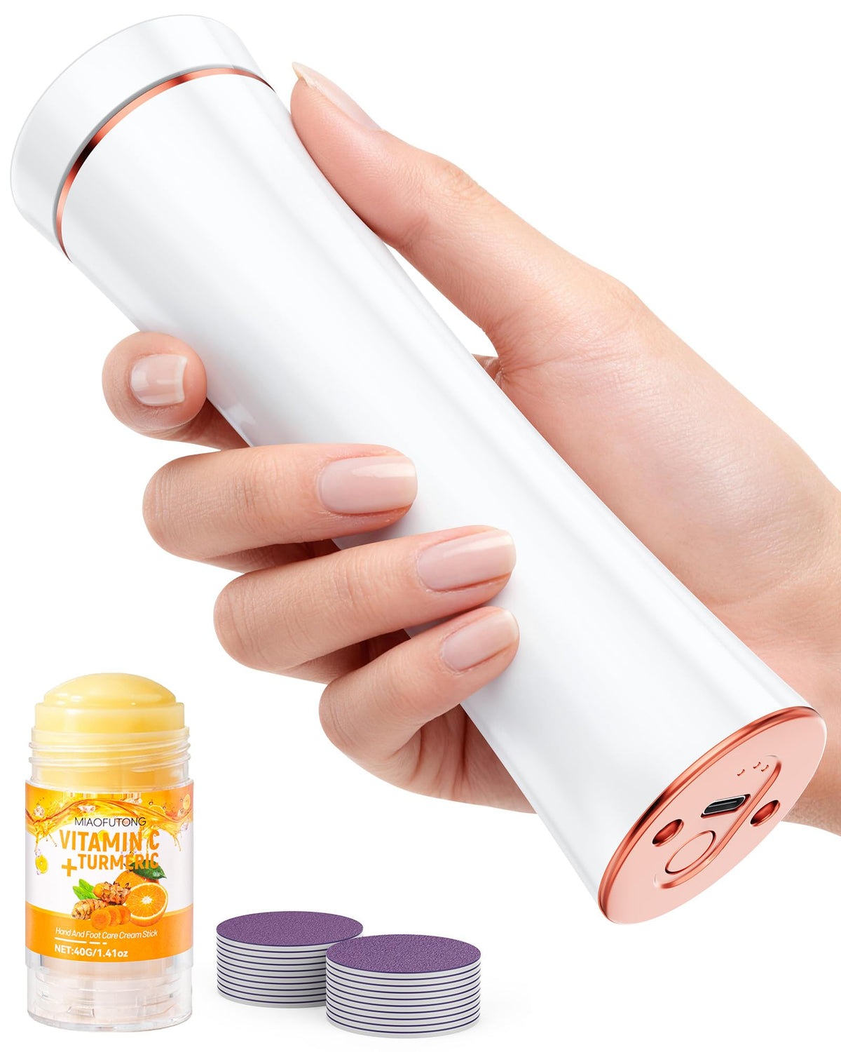 Electric Foot Callus Remover Rechargeable Foot File Pedicure - Incamity Official Imagery - 1