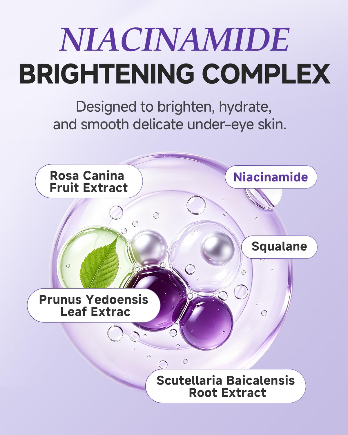 Under Eye Cream for Dark Circles Wrinkles with Niacinamide - 本桑製薬 Official Imagery - 5
