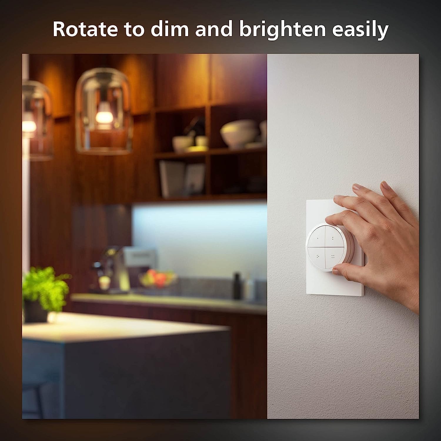 Philips Hue Wall Tap Dial Light Switch, Portable, White - 1 Pack - Philips Hue Official Product View 6