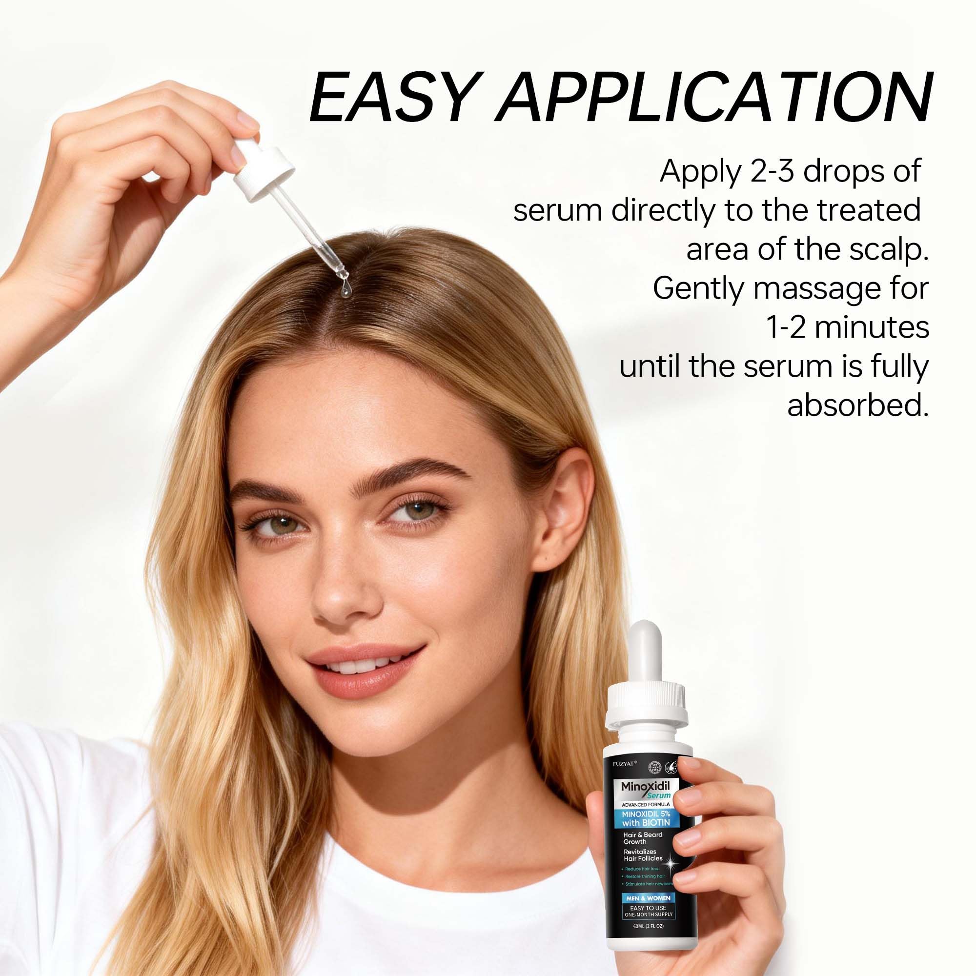 FUZYAT 5% Minoxidil , Minoxidil Hair Growth Treatment, Beard Growth Serum, - FUZYAT Official Product View 7