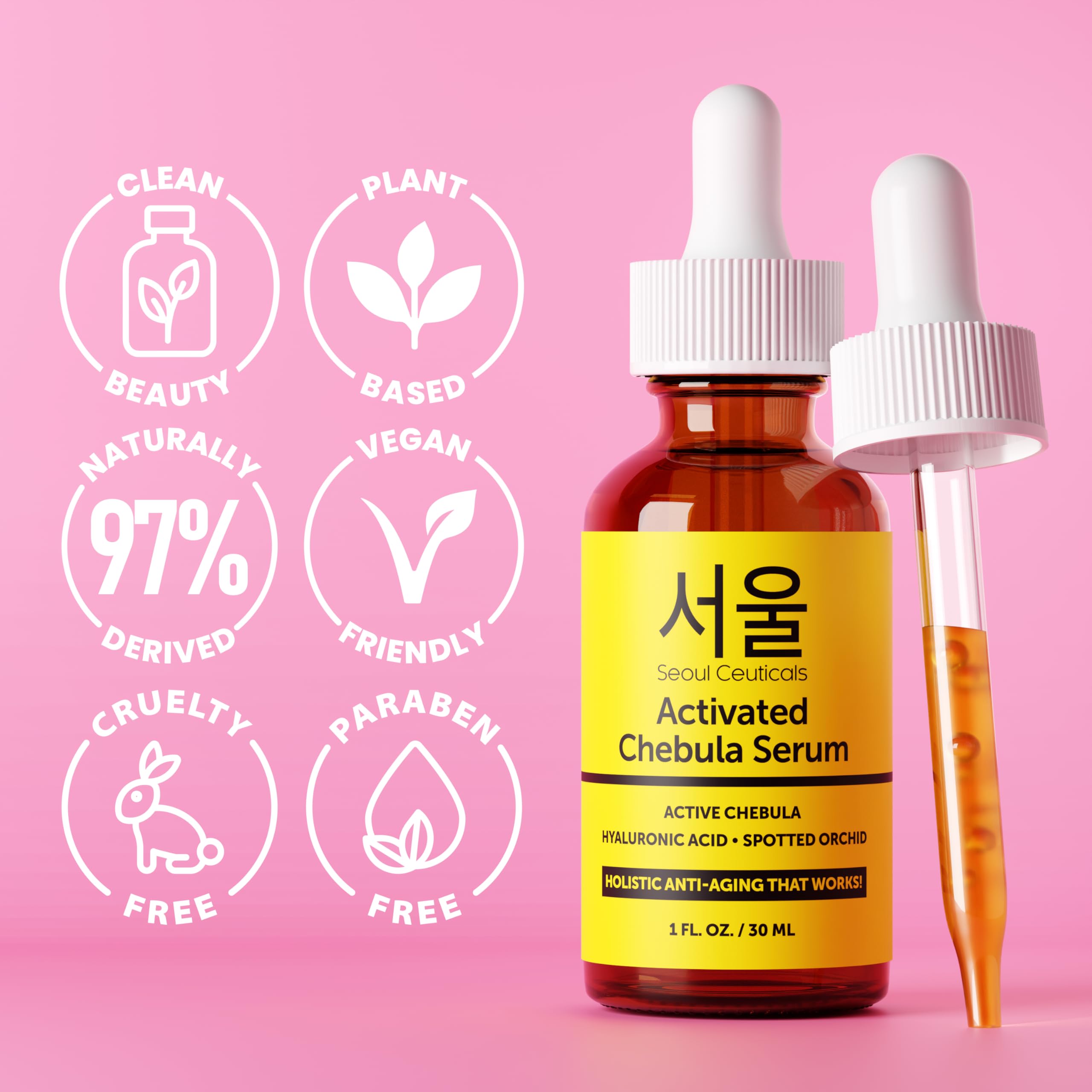 SeoulCeuticals Chebula Active Serum Korean Anti Aging Serum - SeoulCeuticals Official Imagery - 5