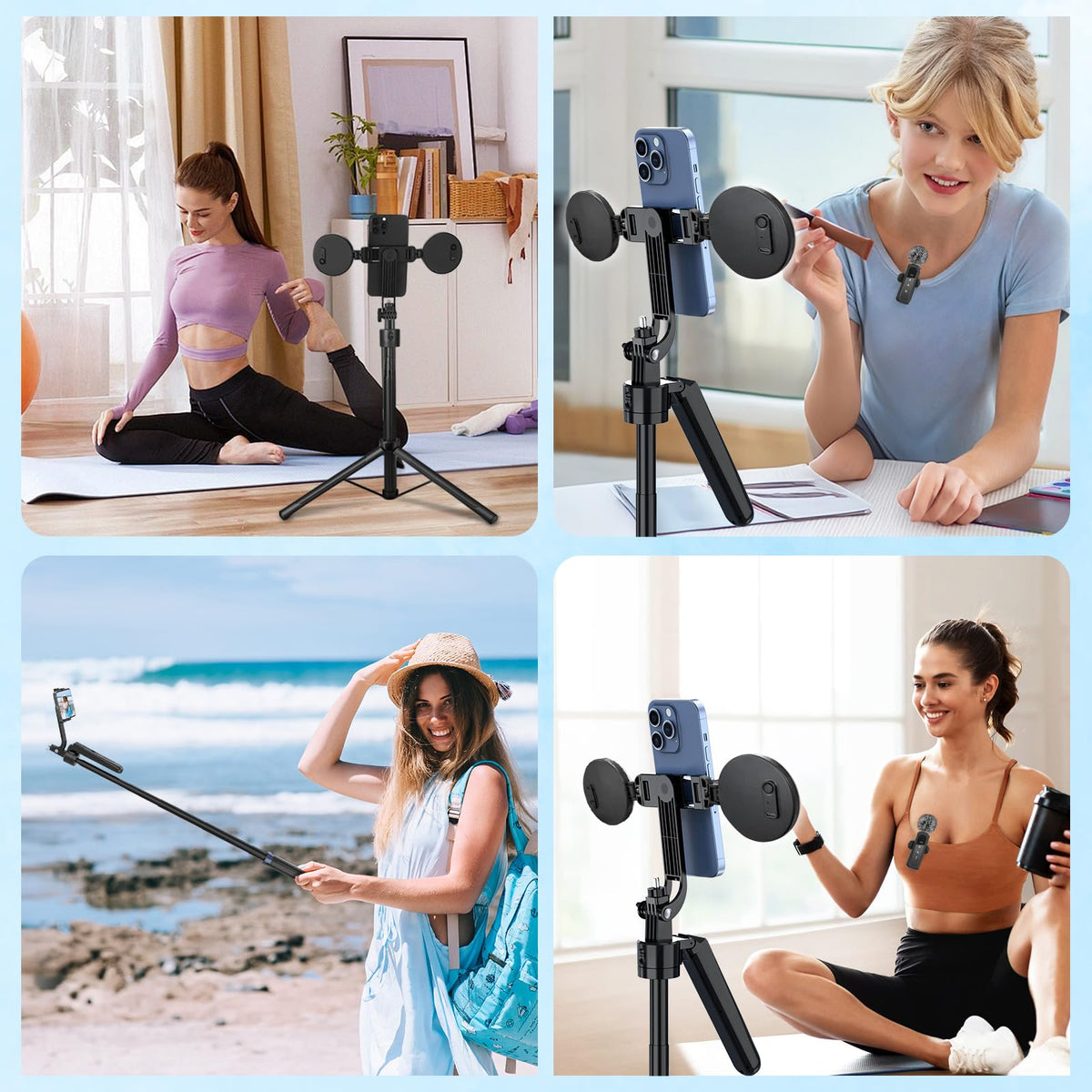 Content Creator Vlogging Kit for iPhone Android 70 inch Auto - YUANRAN Official Imagery - 6