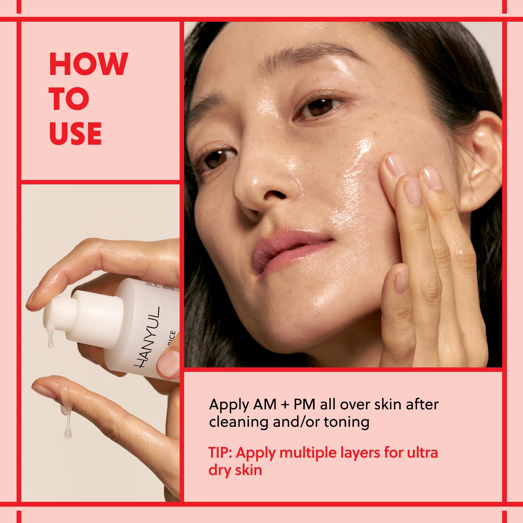 HANYUL Red Rice Hydrating Serum with Vegan Ceramide & Squalane - Korean Face - Hanyul Official Product View 7