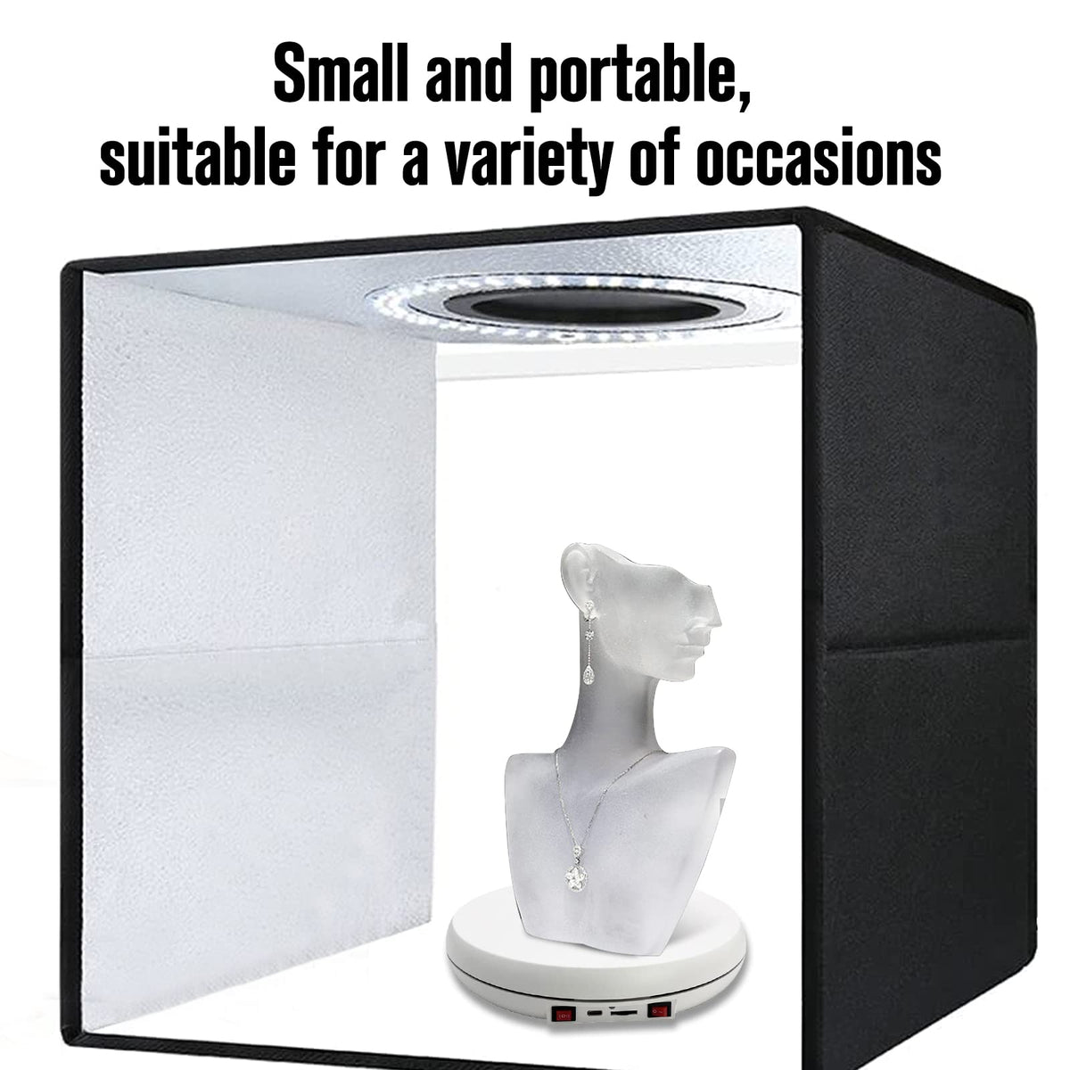 JAYEGT Motorized Rotating Display Stand with LED Light 10 - JAYEGT Official Imagery - 7