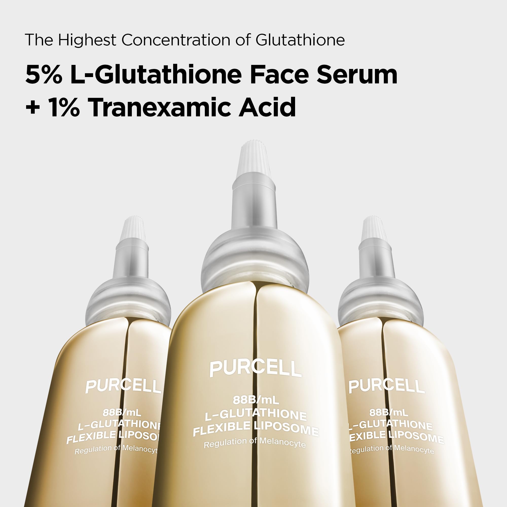PURCELL 5 L Glutathione Face Serum with TXA 1 01 fl oz 30 ml - PURCELL Official Product Imagery - 3