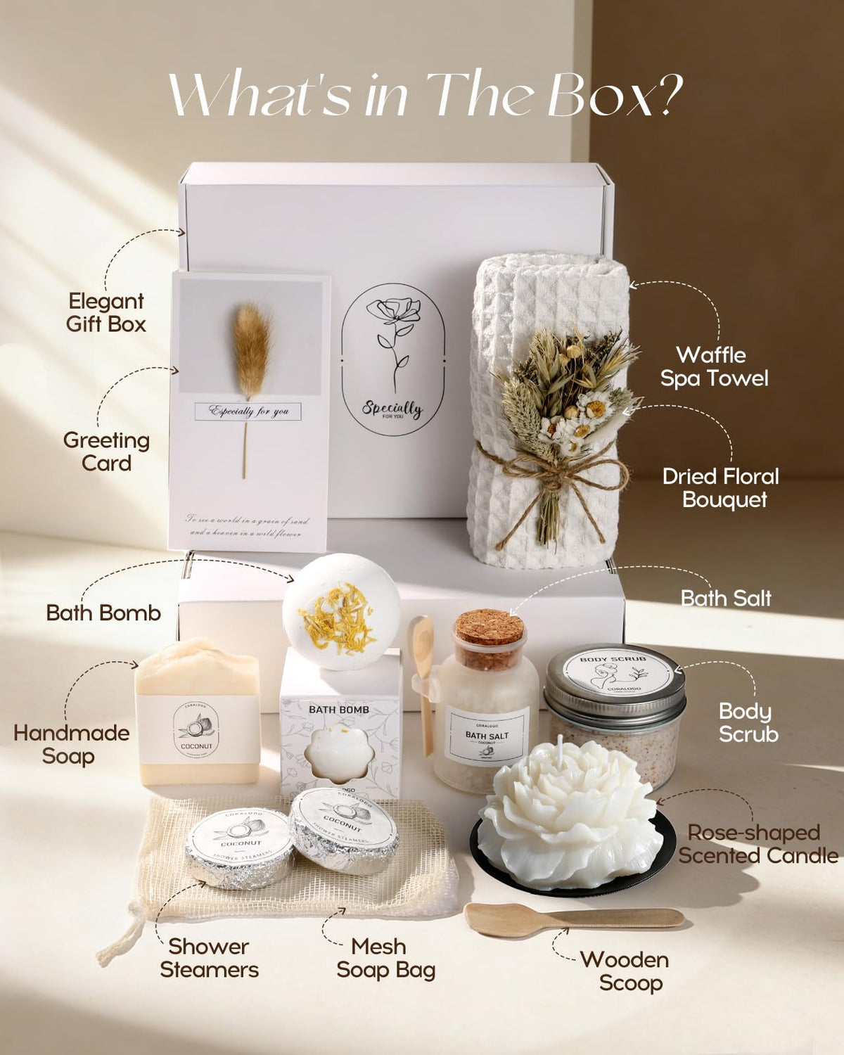 Coconut Spa Gifts for Women - Coralogo Official Imagery - 3