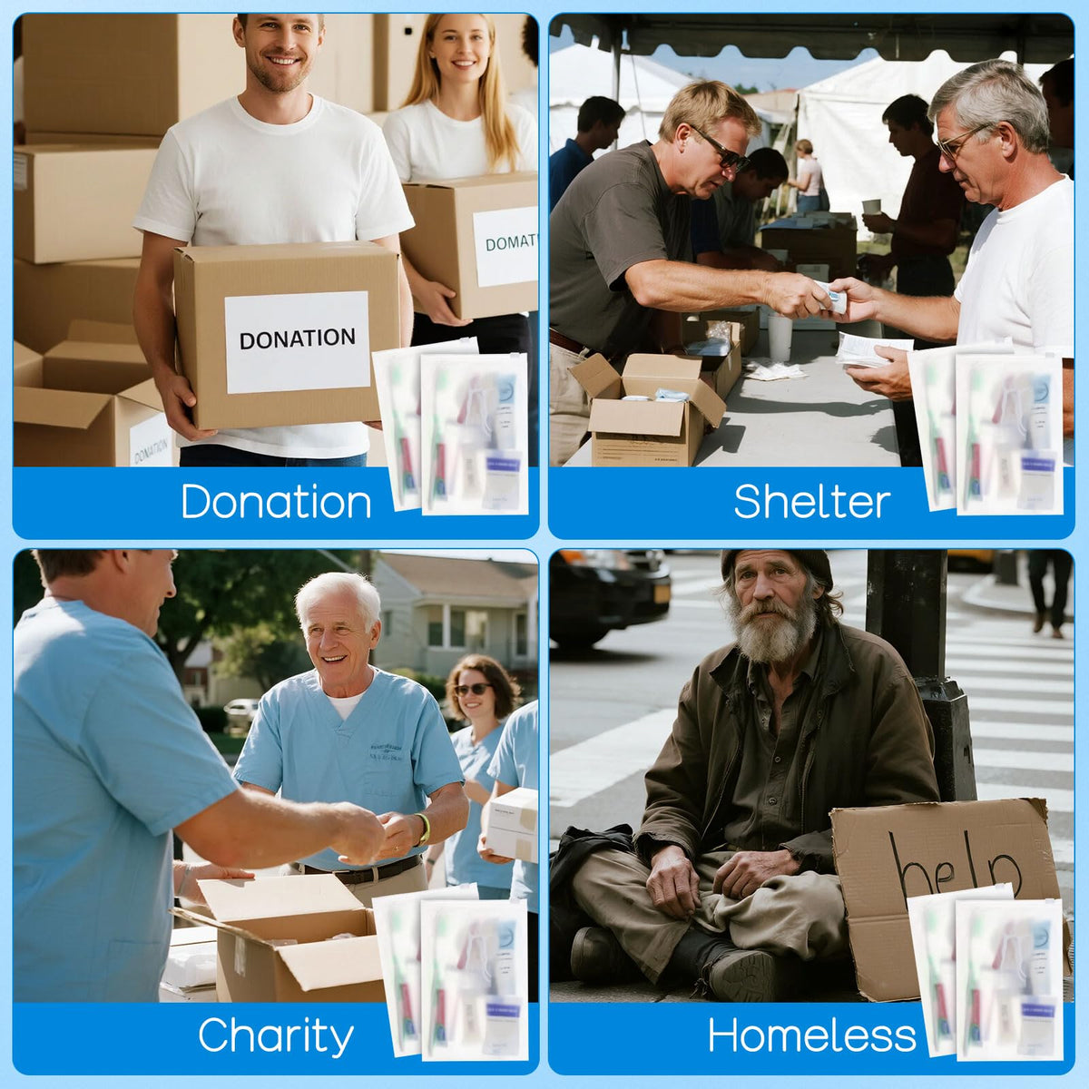 Travel Size Toiletries Bulk Homeless for Hygiene kits - Zhjianup Official Imagery - 8