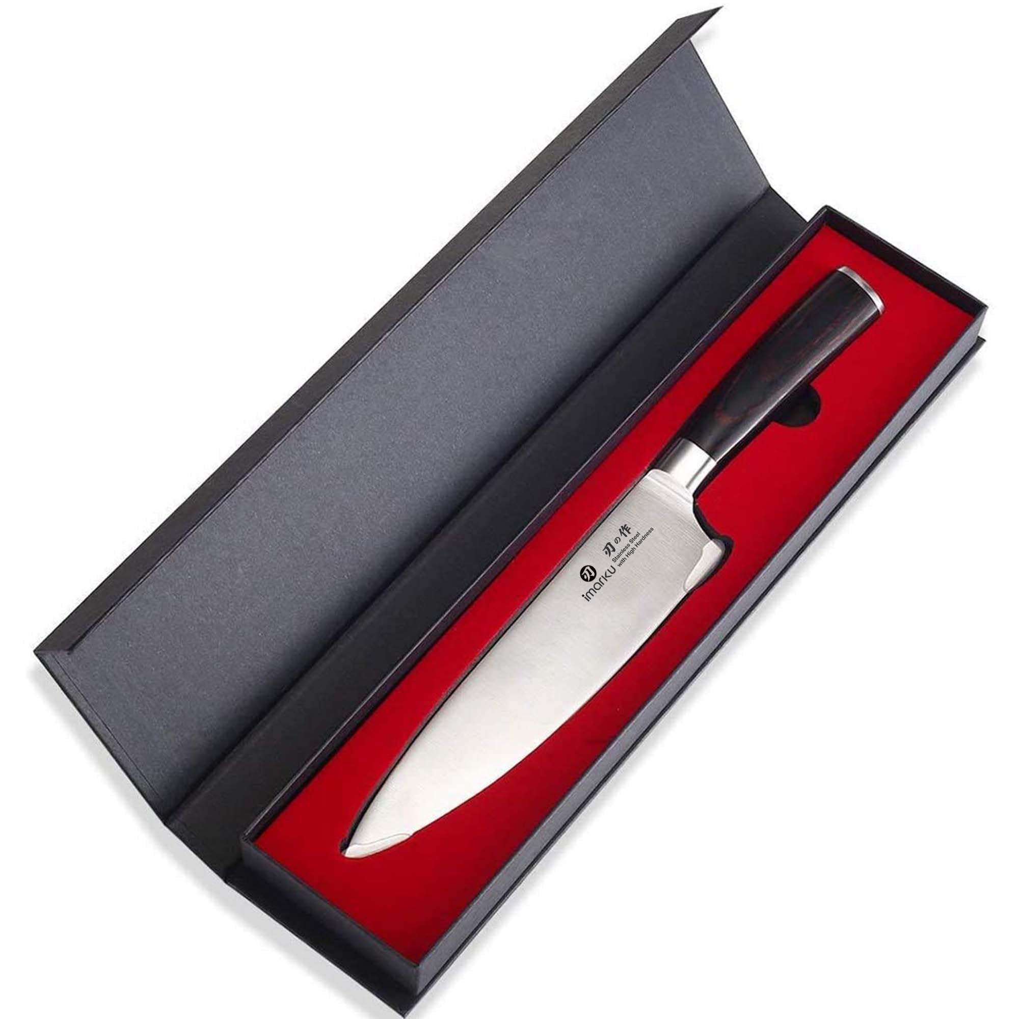 imarku Japanese Chef Knife-Sharp Kitchen Knife 8 Inch, Gift for M by imarku - Angle View 9