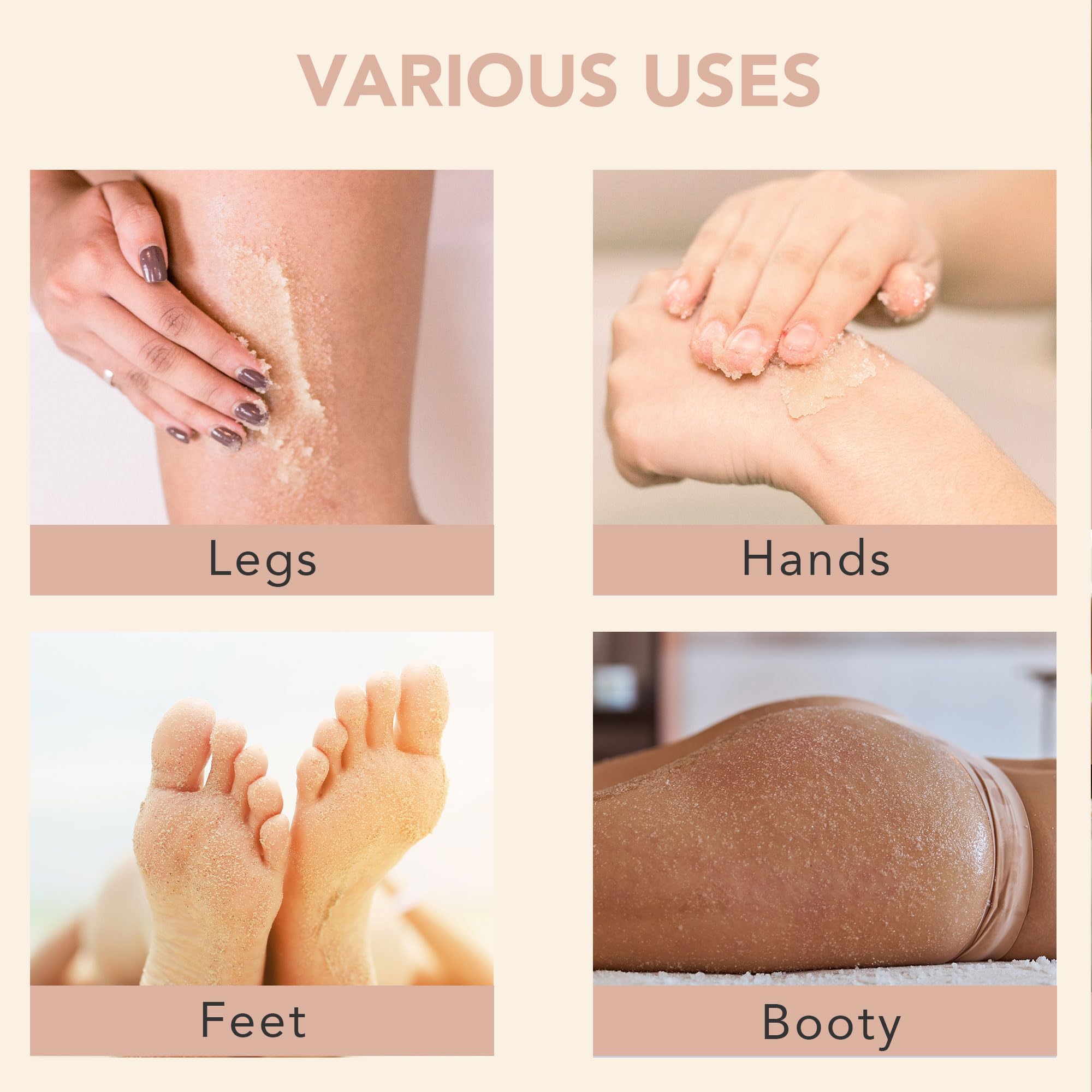 Beauty by Earth Organic Vanilla Coconut Body Scrub - USA Made Sugar Scrub - Beauty by Earth Official Product View 5