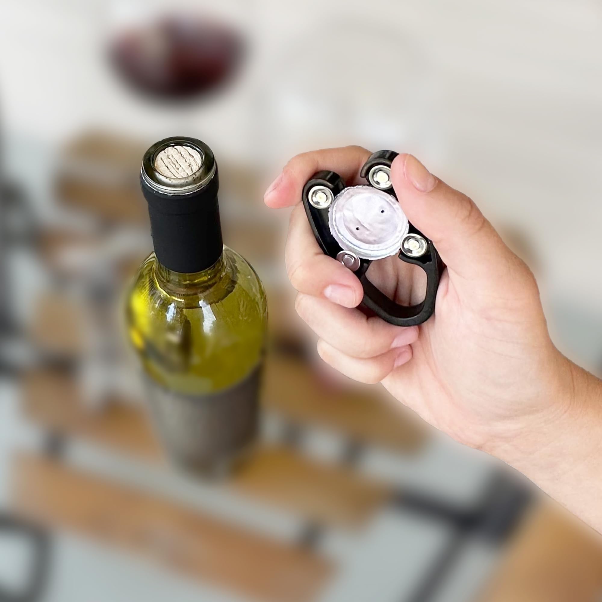 R&M Wine Foil Slicer, Stainless Steel Blades, Foil Remover for Wine Bo - View 2