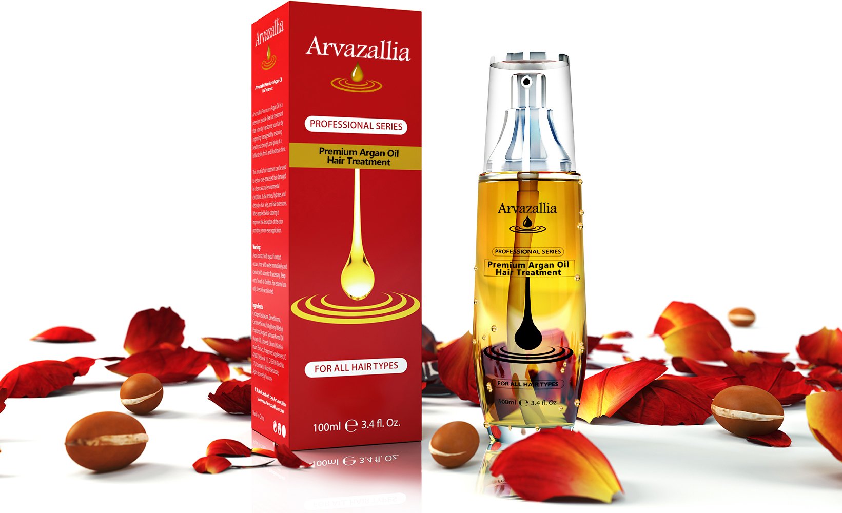 Arvazallia Argan Oil for Hair Treatment Leave in Treatment & Conditioner - Arvazallia Official Product View 3
