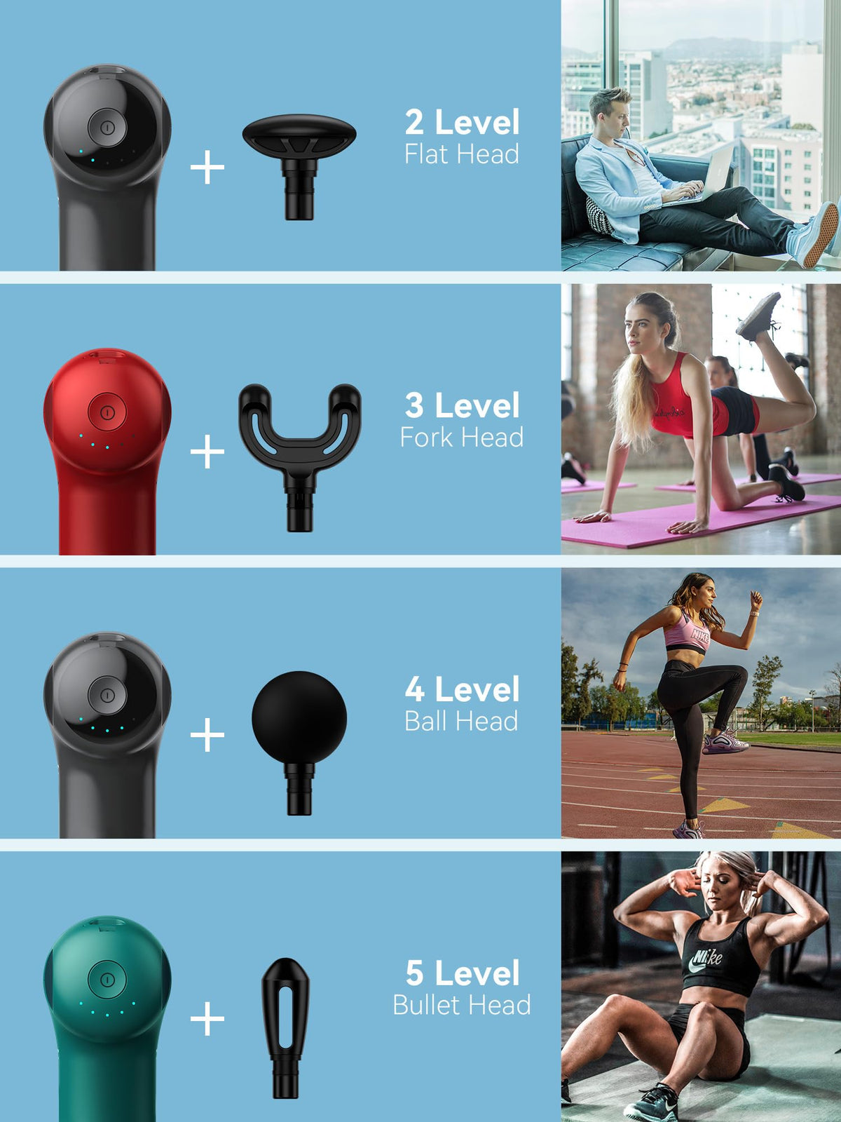 Super Mini Massage Gun Percussion Deep Tissues Muscle - HEYCHY Official Imagery - 5