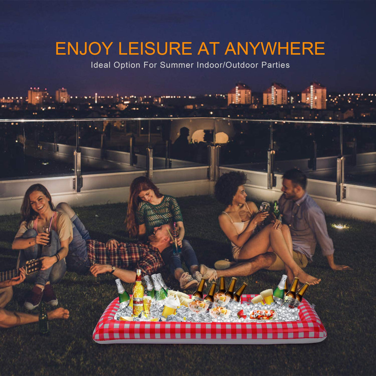 Inflatable Ice Buffet Bar for Outdoor Picnics Parties Get - KOCASO Official Imagery - 5