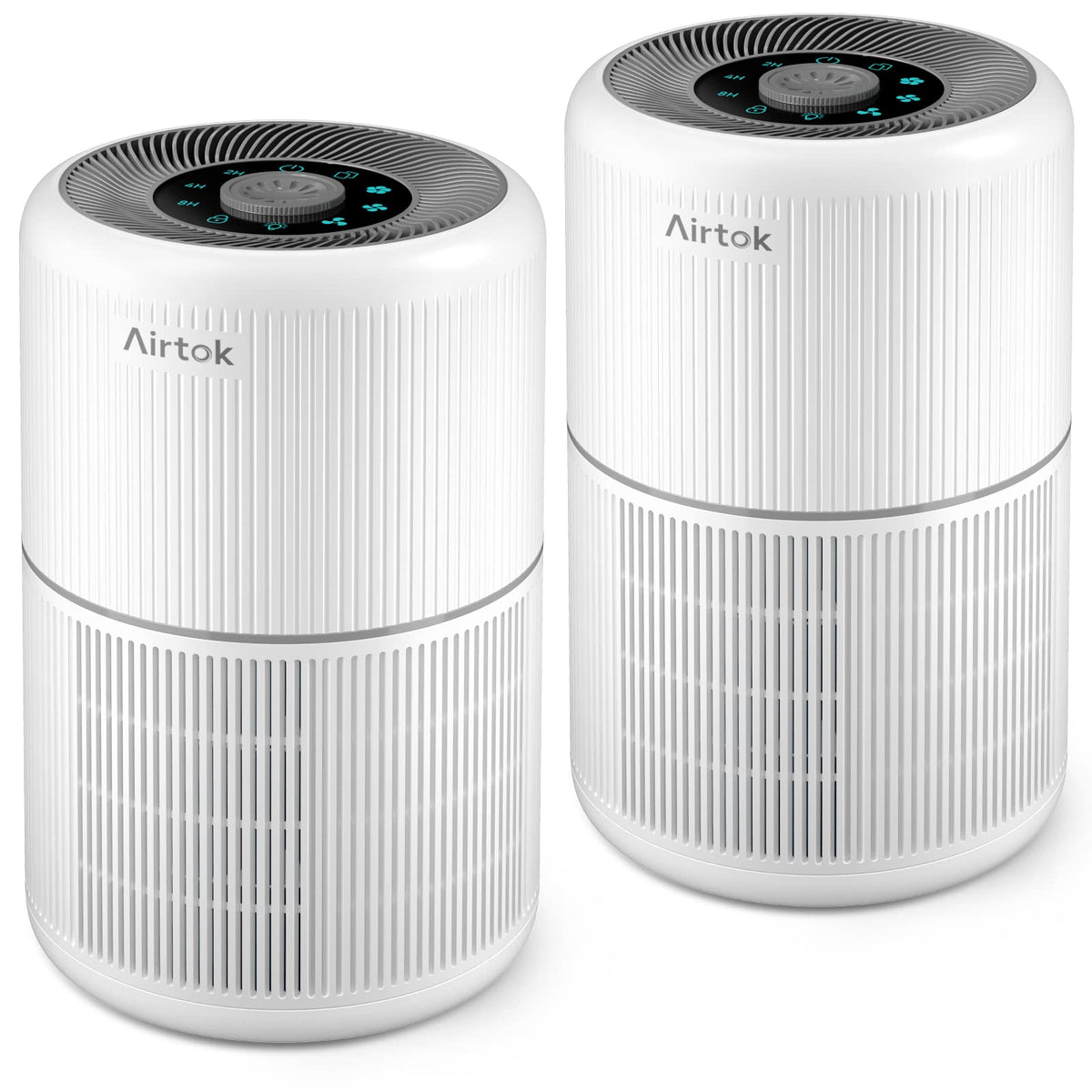 2 Pack Air Purifier for Home Bedroom with H13 True HEPA - AIRTOK Official Imagery - 1