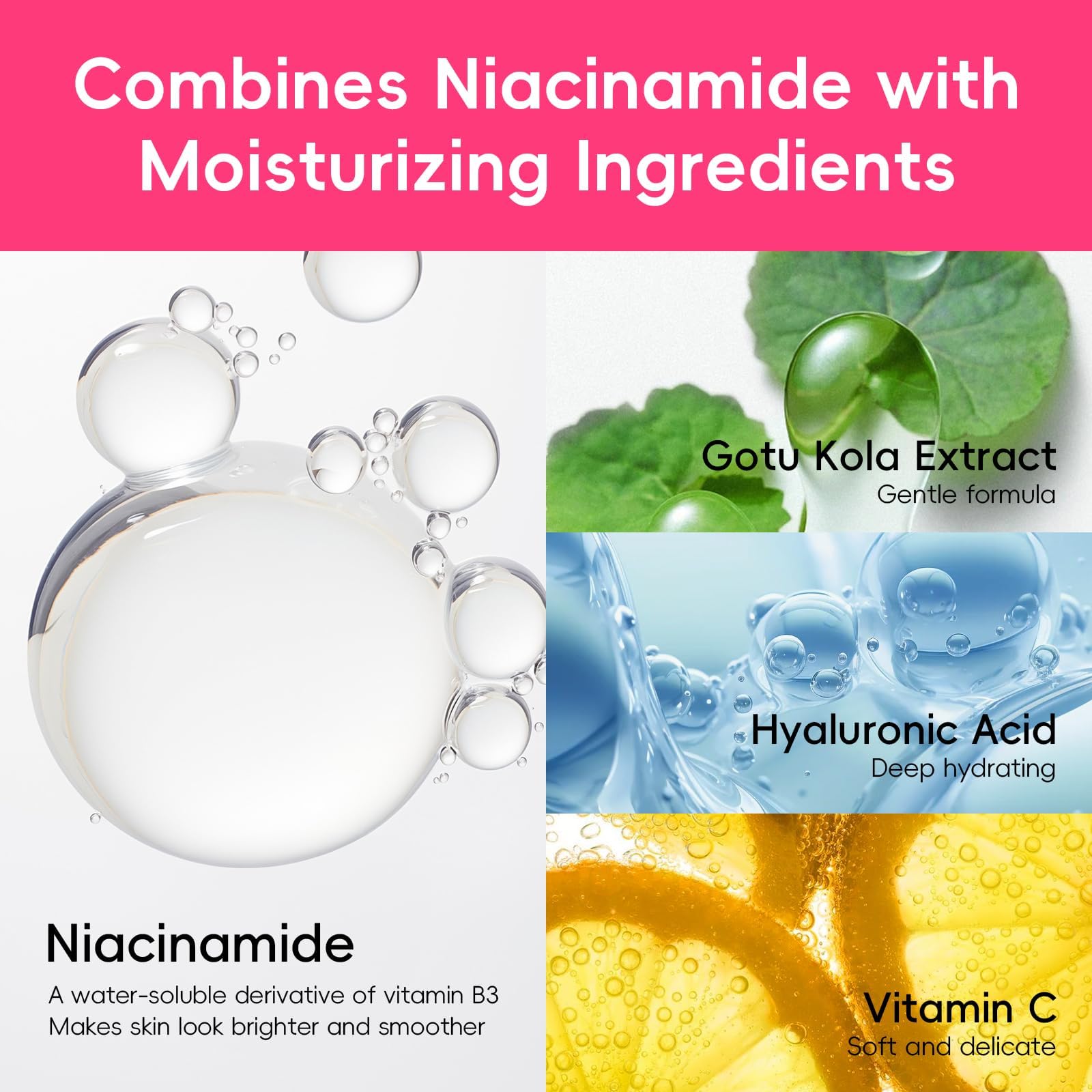 Watermelon &amp; Niacinamide Skincare Set for Women Teens Girls, - QUIYUM