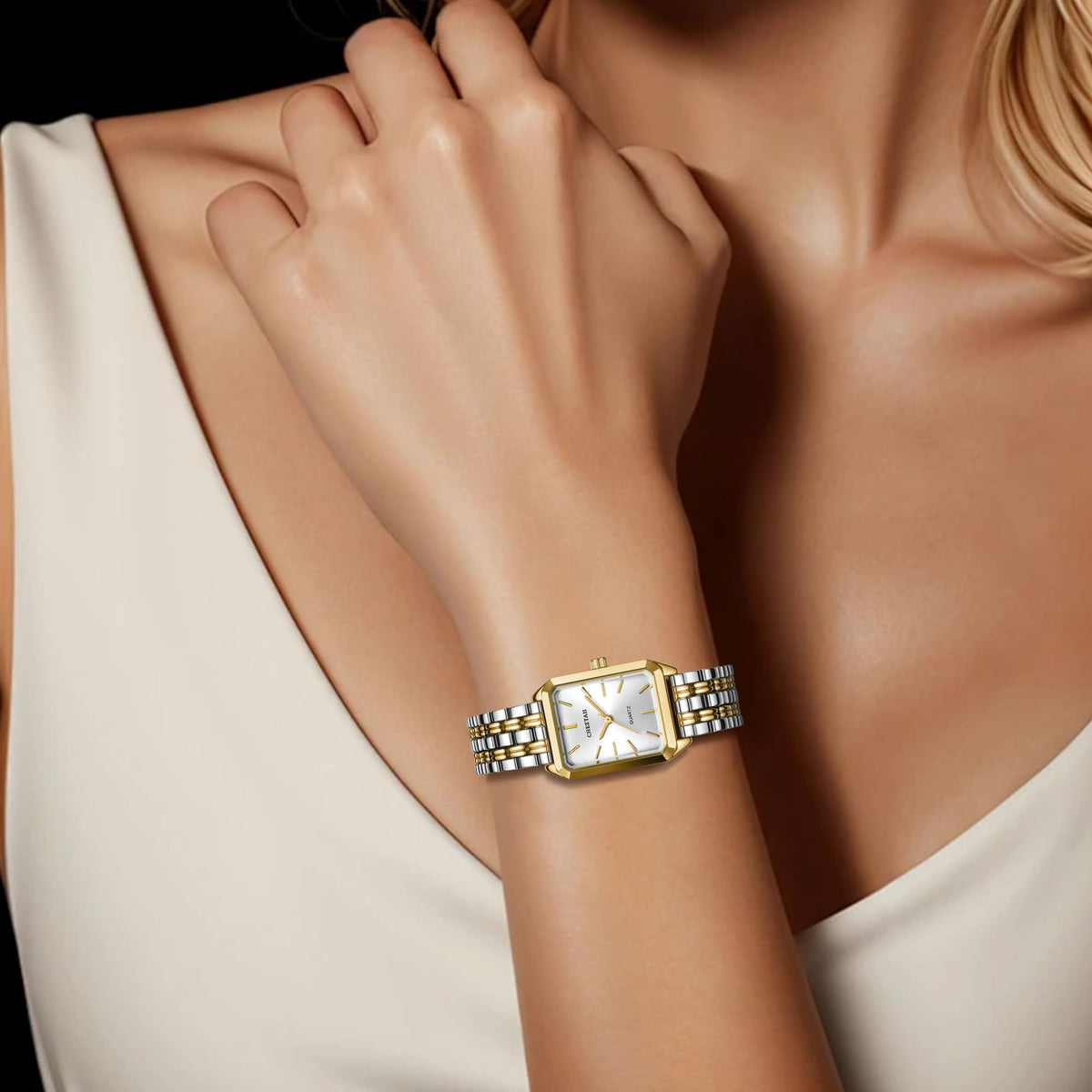 CHEETAH Women s Gold Tone Dainty Watch Retro Style - CHEETAH Official Imagery - 7