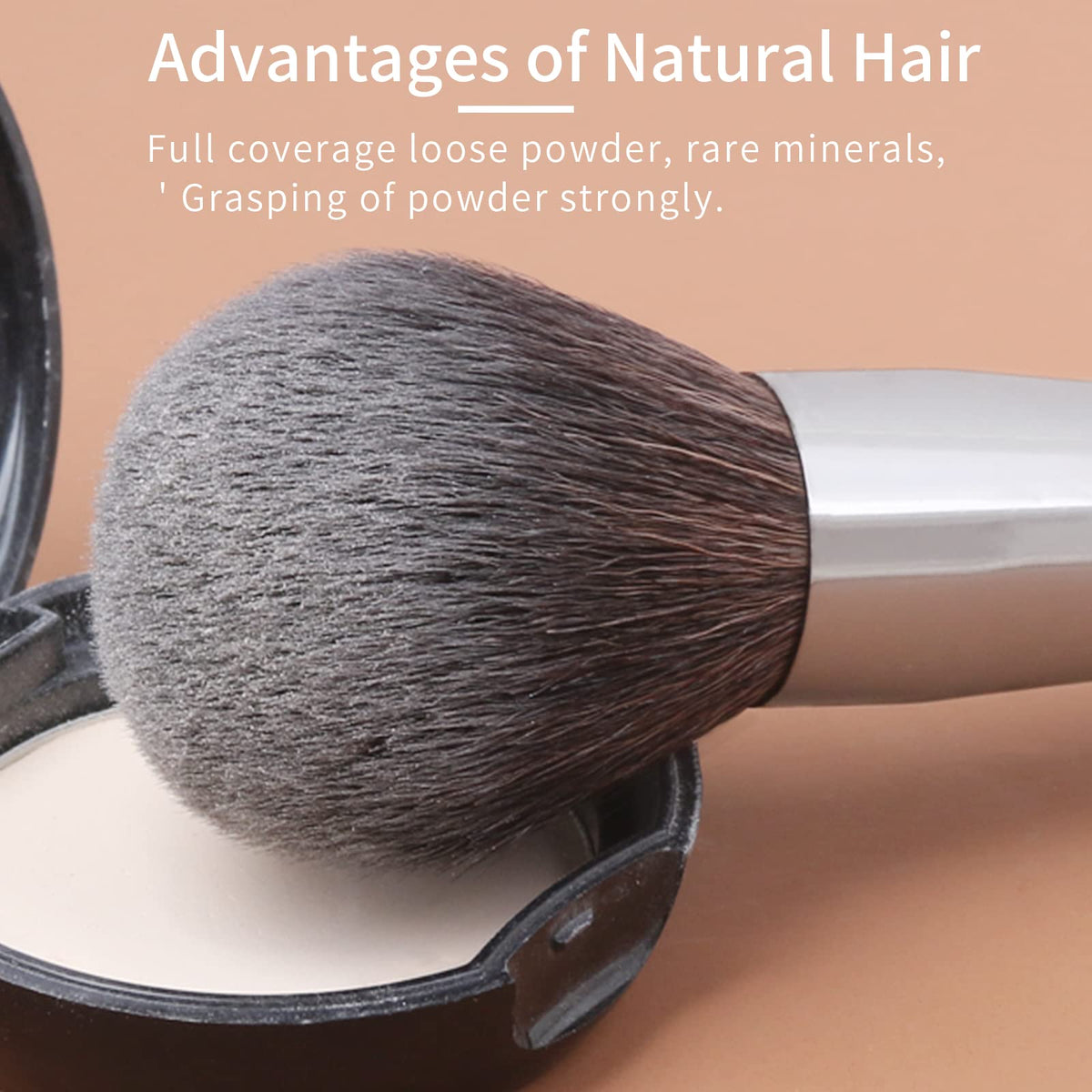 ENZO KEN Deluxe Professional Natural Goat Hair Makeup Brush - ENZO KEN Official Imagery - 6