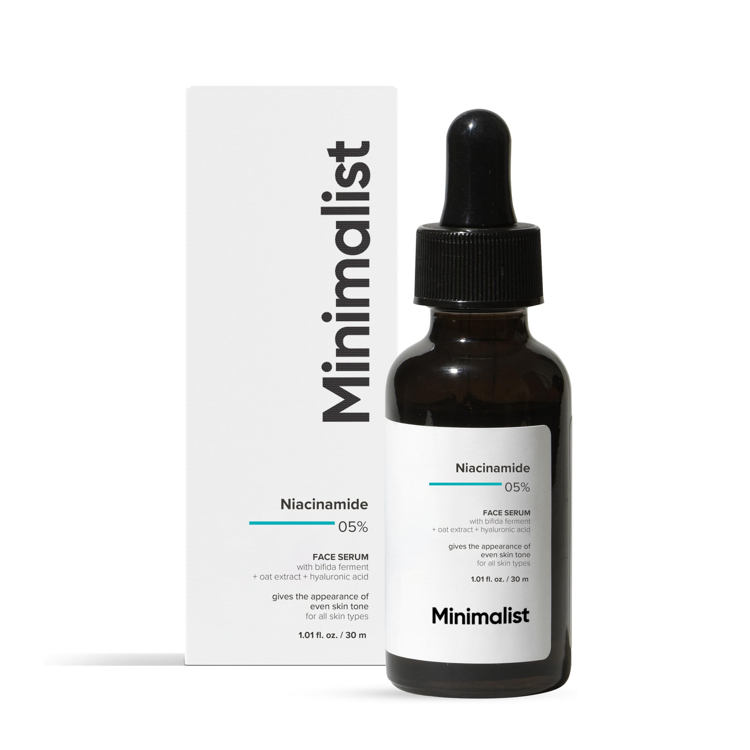 Minimalist 5% Niacinamide Face Serum with Hyaluronic Acid for - Product Imagery