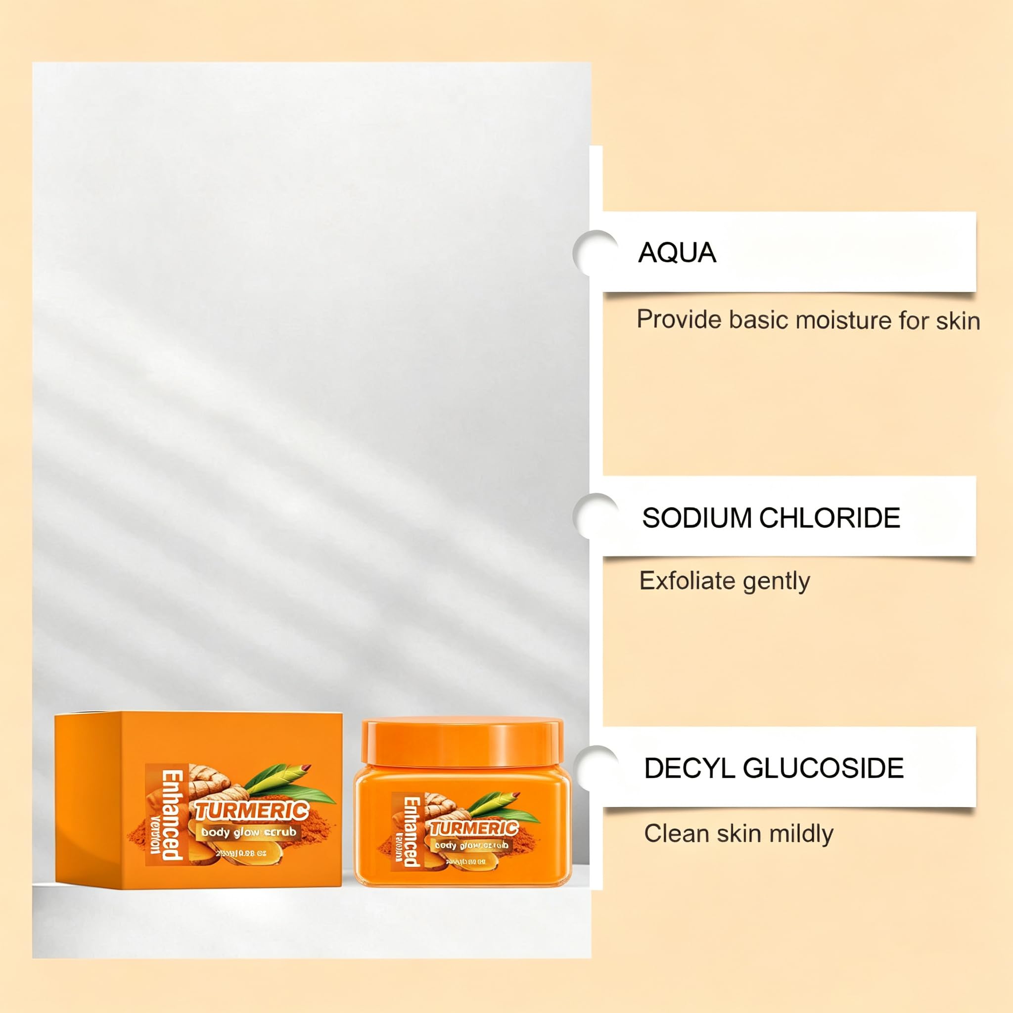 Tbexem Turmeric Body Scrub, Botanical Skin Cleanser, Gentle Exfoliating Scrub - Tbexem Official Product View 8