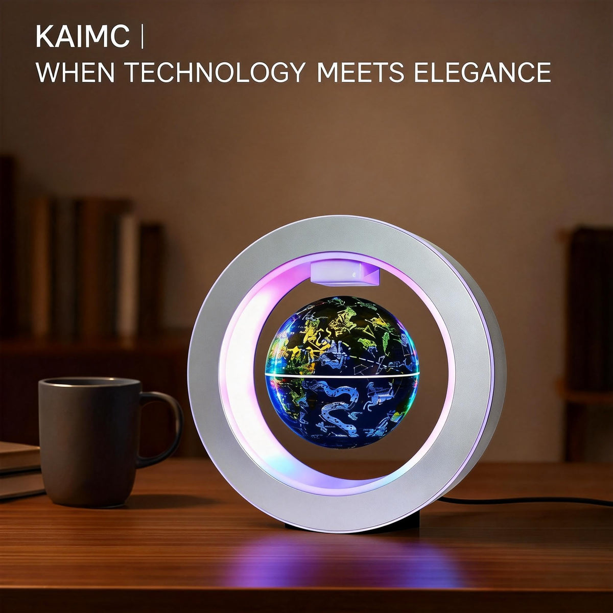 Magnetic Levitation Floating Globe 4 Constellation Geography - KAIMC Official Imagery - 7