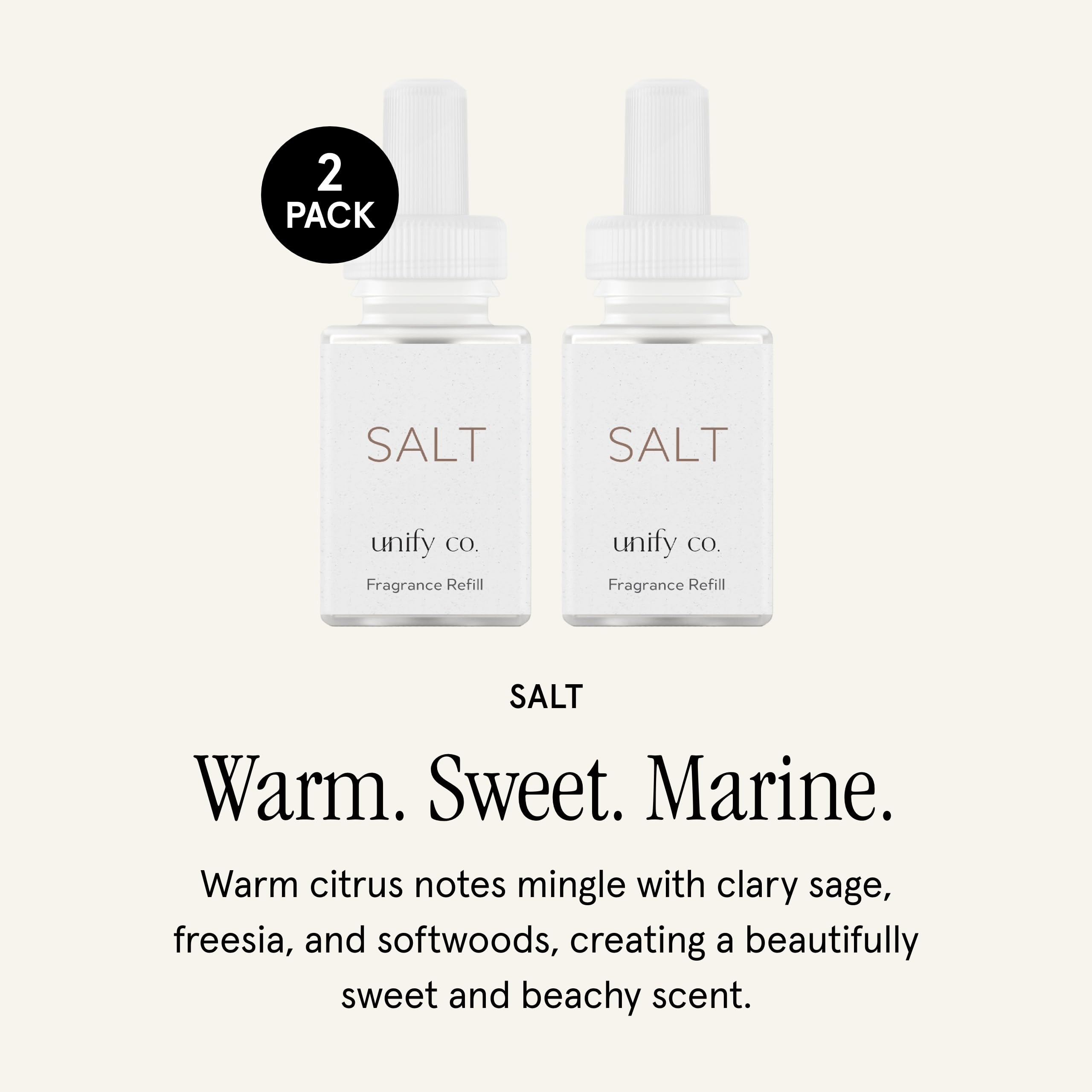 Pura x Unify Co. Home Diffuser Refill, 2 Pack, Salt - Pura Official Product View 2