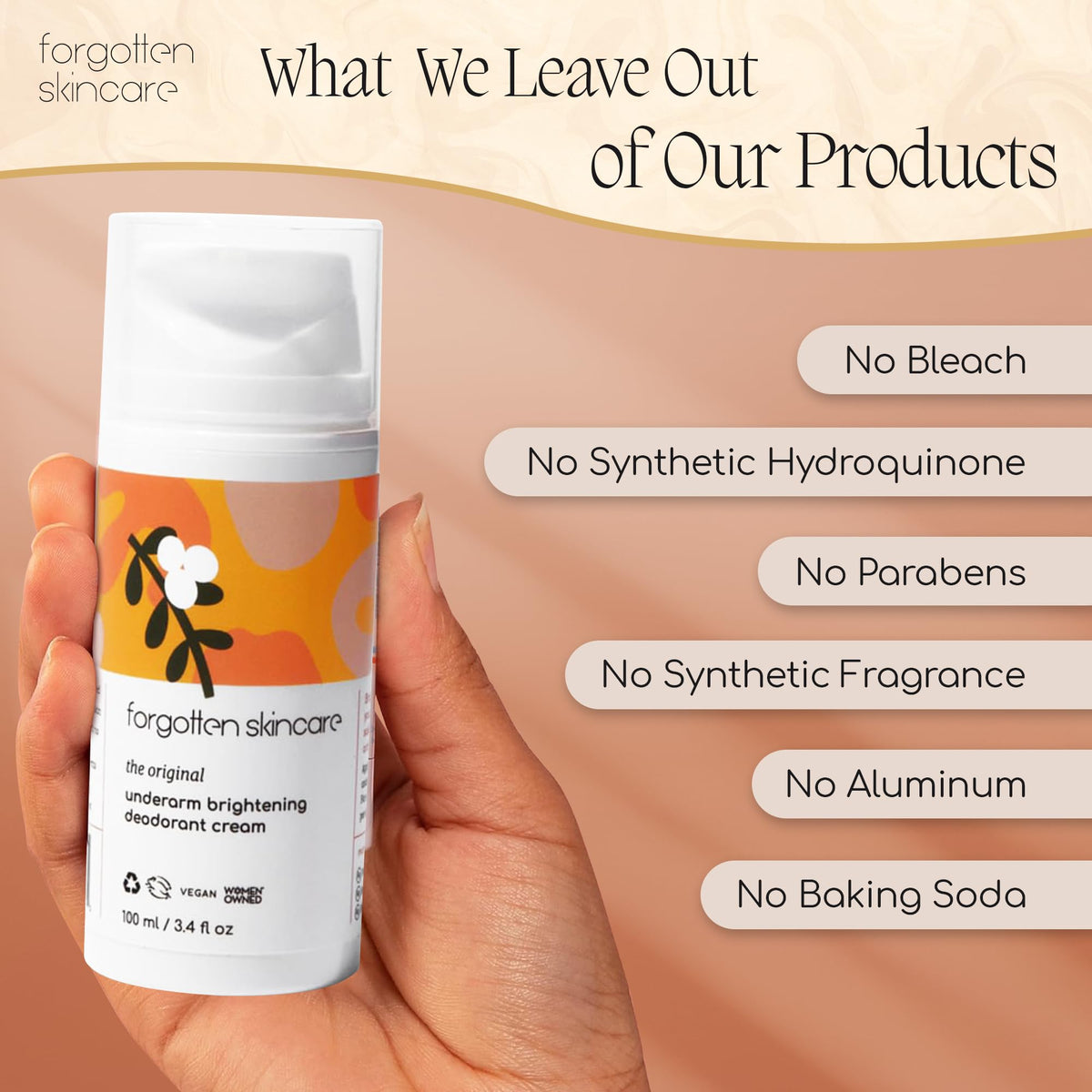 Forgotten Skincare Underarm Brightening Body Cream For Dark - Forgotten Skincare Official Imagery - 8