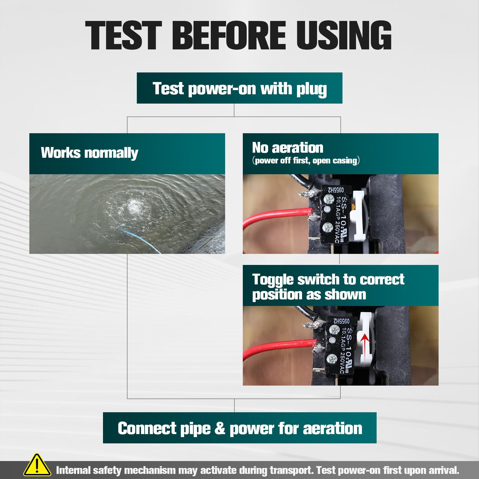 Pumpoasis PA-80 Quiet Septic Aerator Pump,Pond Aerator,5-Year War - Pumpoasis Official Product View 7