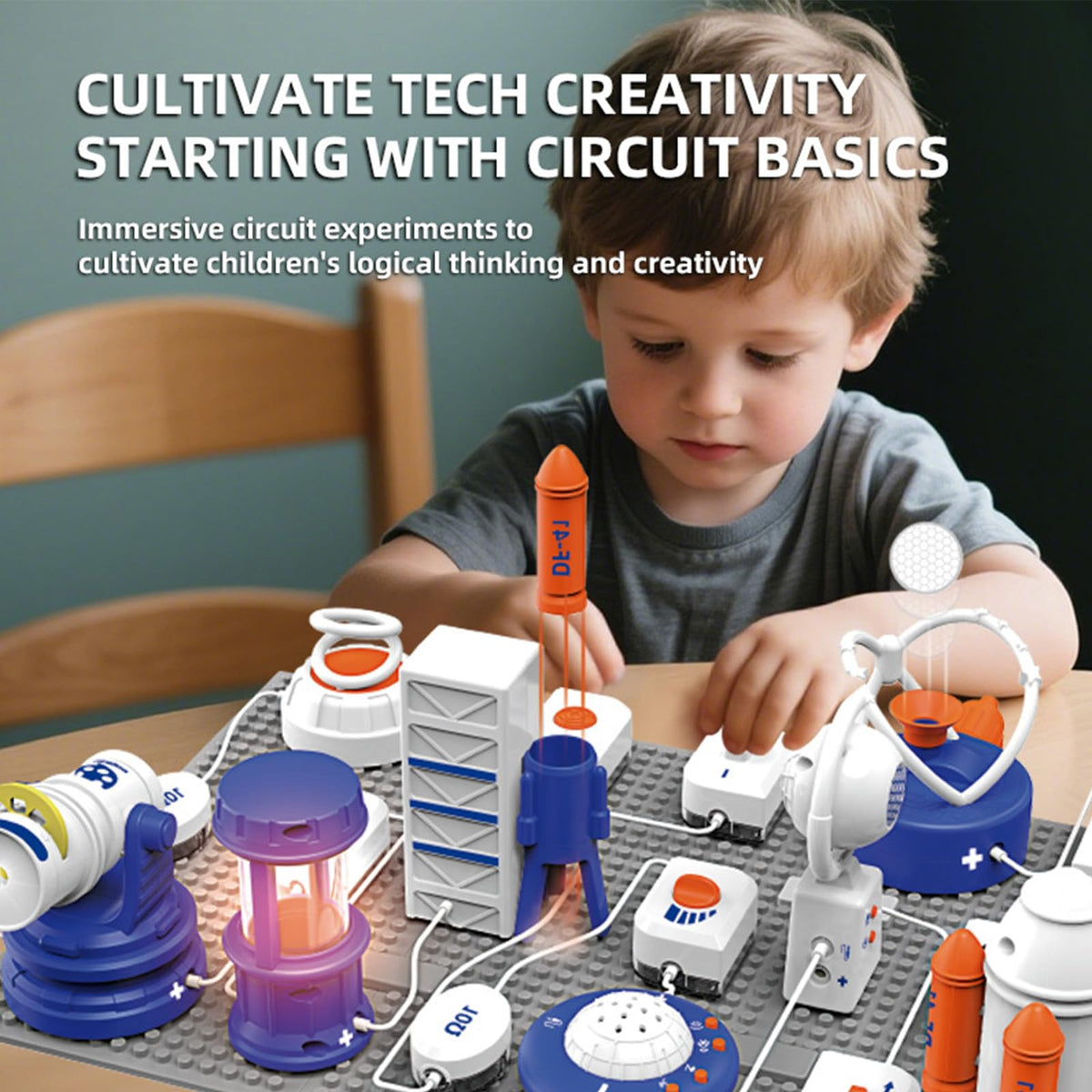 Science Toy Sets AI Intelligent Voice Physics Circuit - Ponilyer Official Imagery - 3