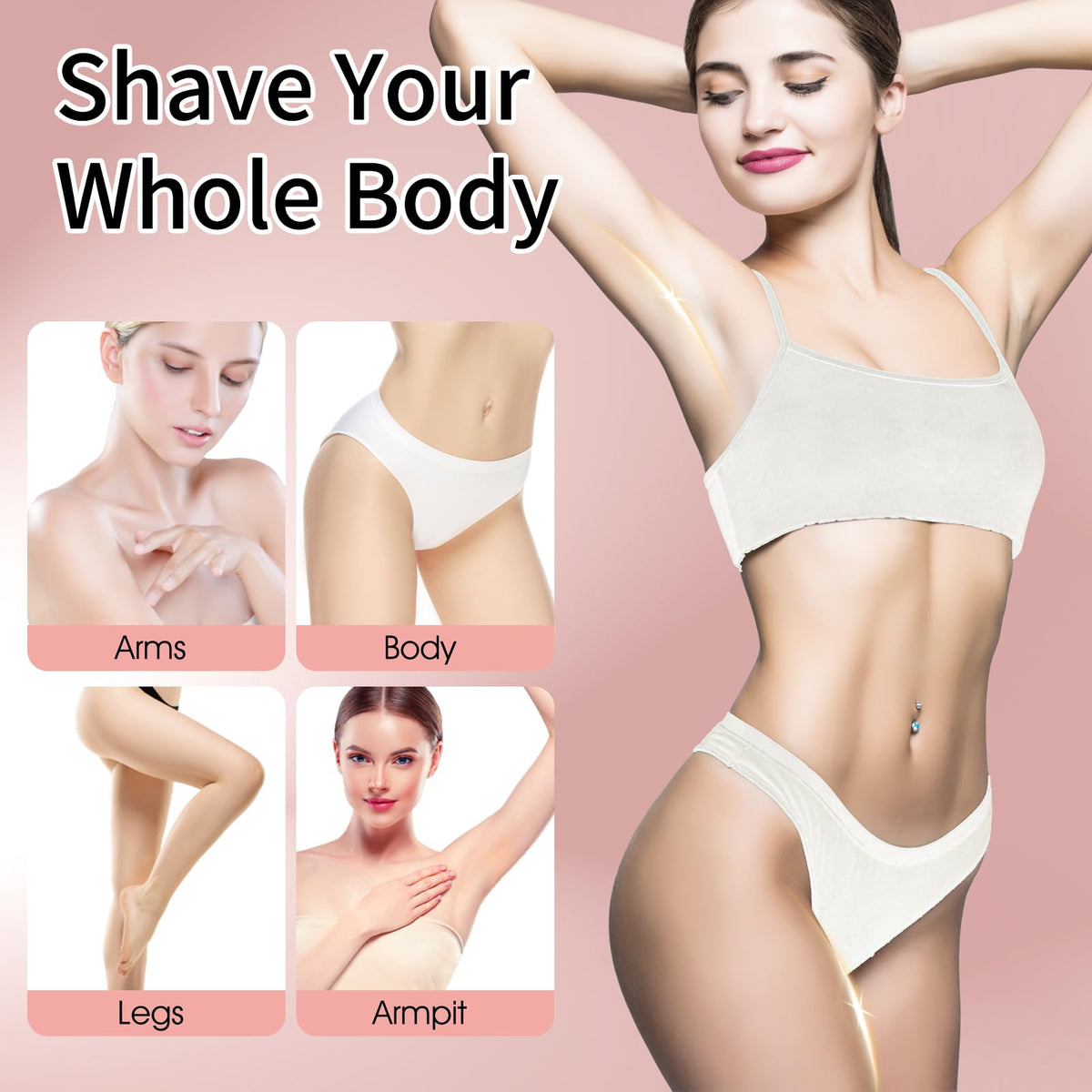 Mosago Electric Razors for Women 5 in 1 Magnetic - mosago Official Imagery - 6