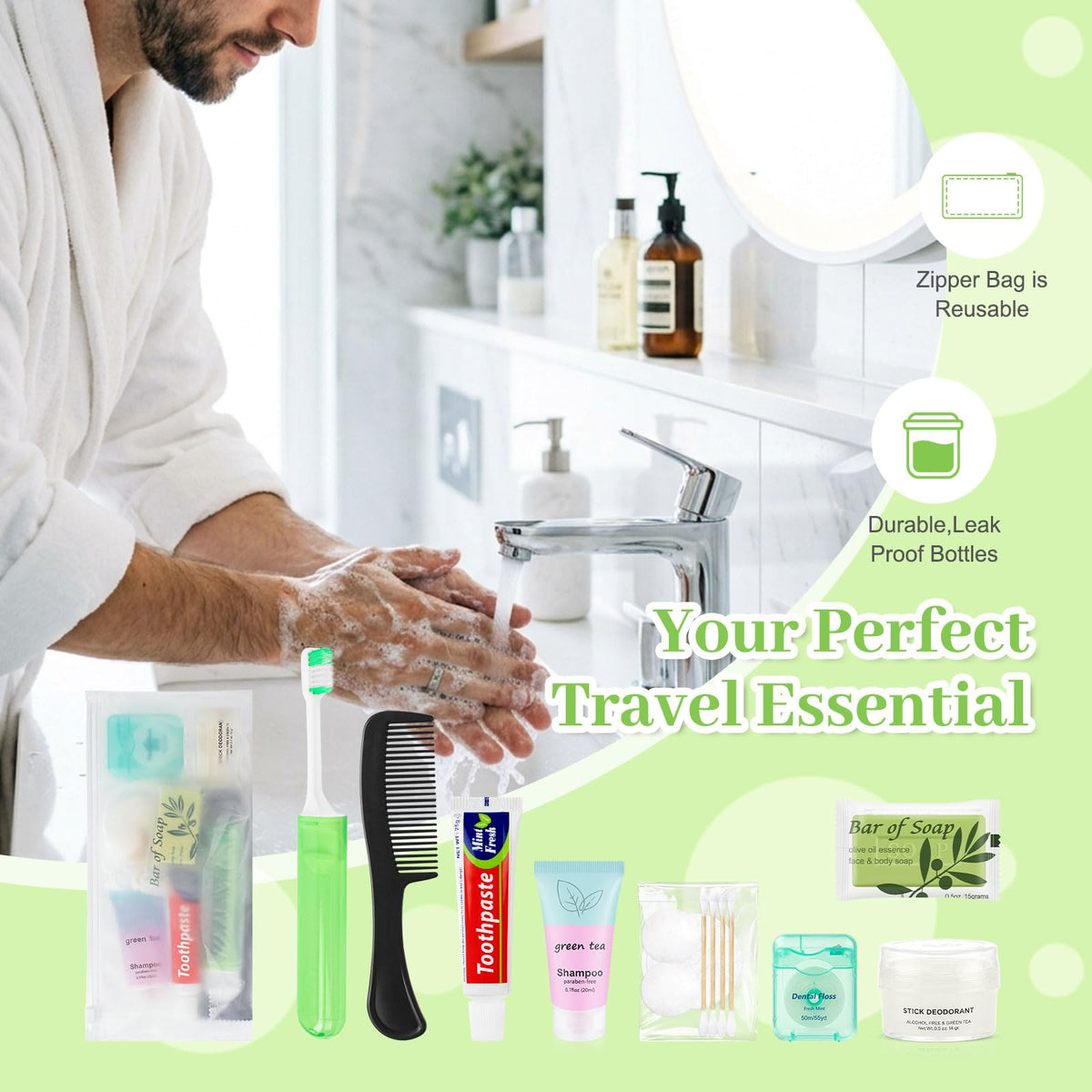 20 Homeless Kit Bulk Toiletry Kit Travel Size Toiletries - skourvut Official Imagery - 8
