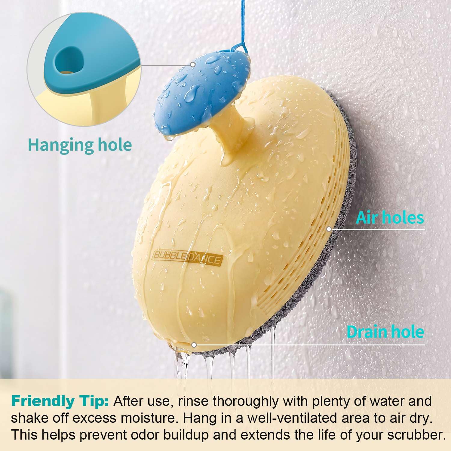 BUBBLEDANCE Body Scrubber – Replaces Exfoliating Glove, Deep Scrub - BUBBLEDANCE Official Product View 9